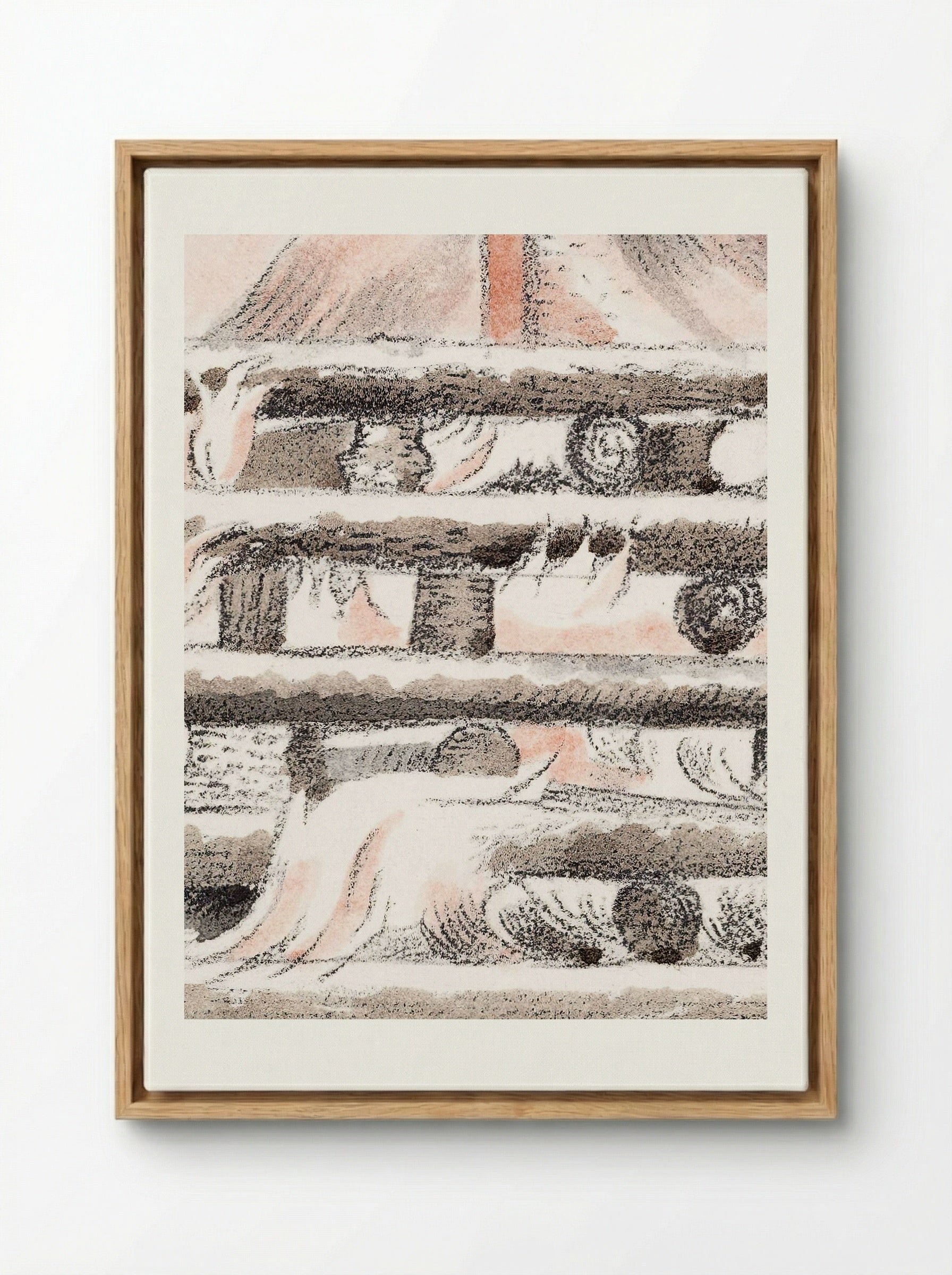 Design for Urne Buriall & Funeral Pyre - Paul Nash - Framed Canvas Wood