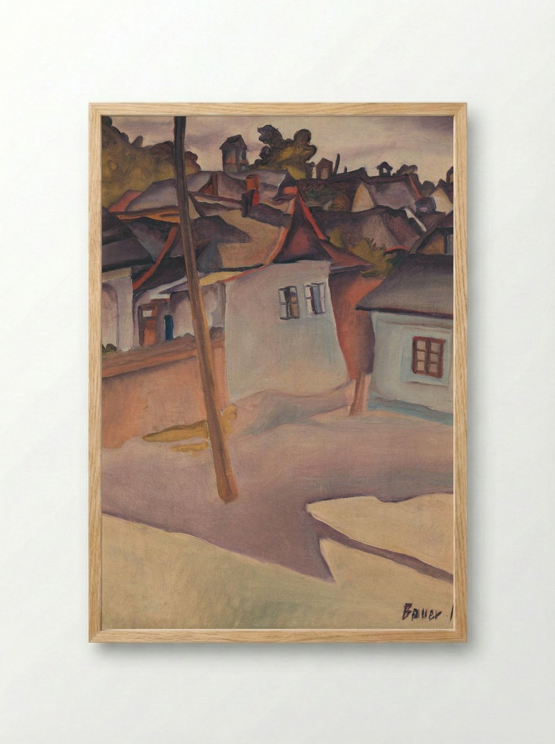 Gypsy Camp - Konstantin Bauer - Framed Print Wood