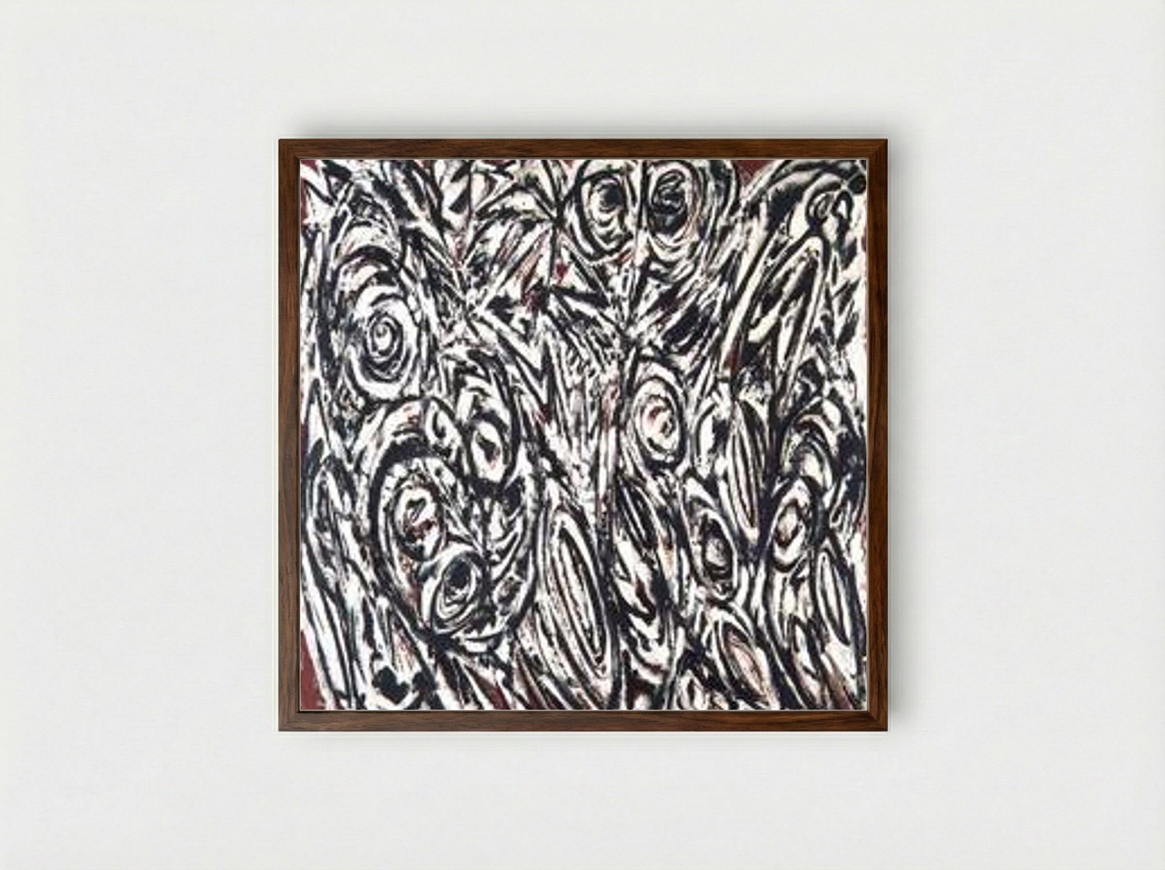 Night Creatures - Lee Krasner - Framed Print Dark Wood