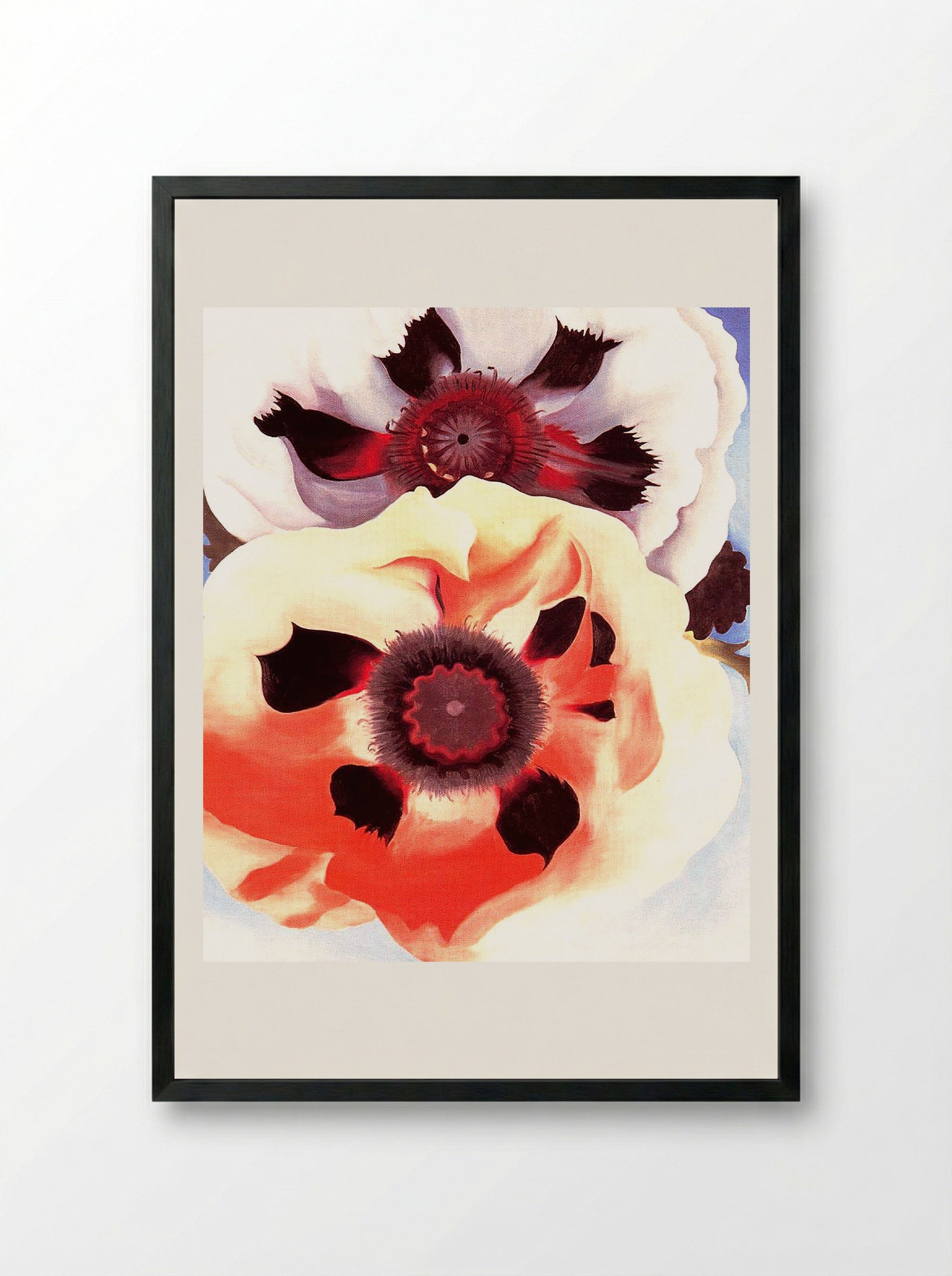 Poppies - Georgia O'Keeffe - Framed Print Black