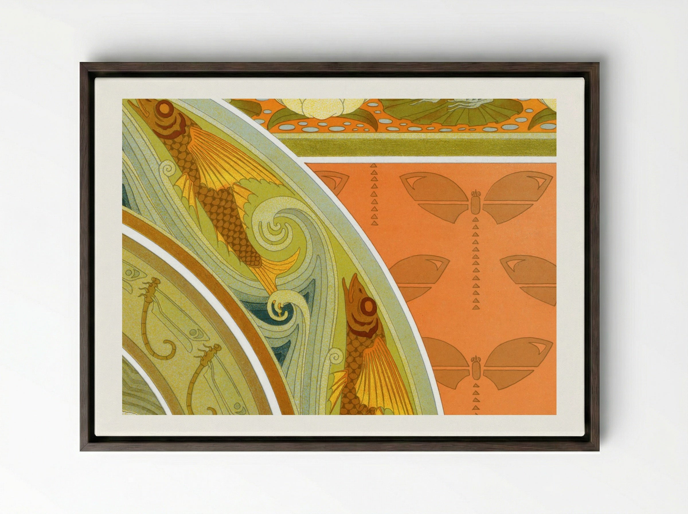 L'Animal dans la Décoration, Plate 5 - Maurice Pillard Verneuil - Framed Canvas Dark Wood