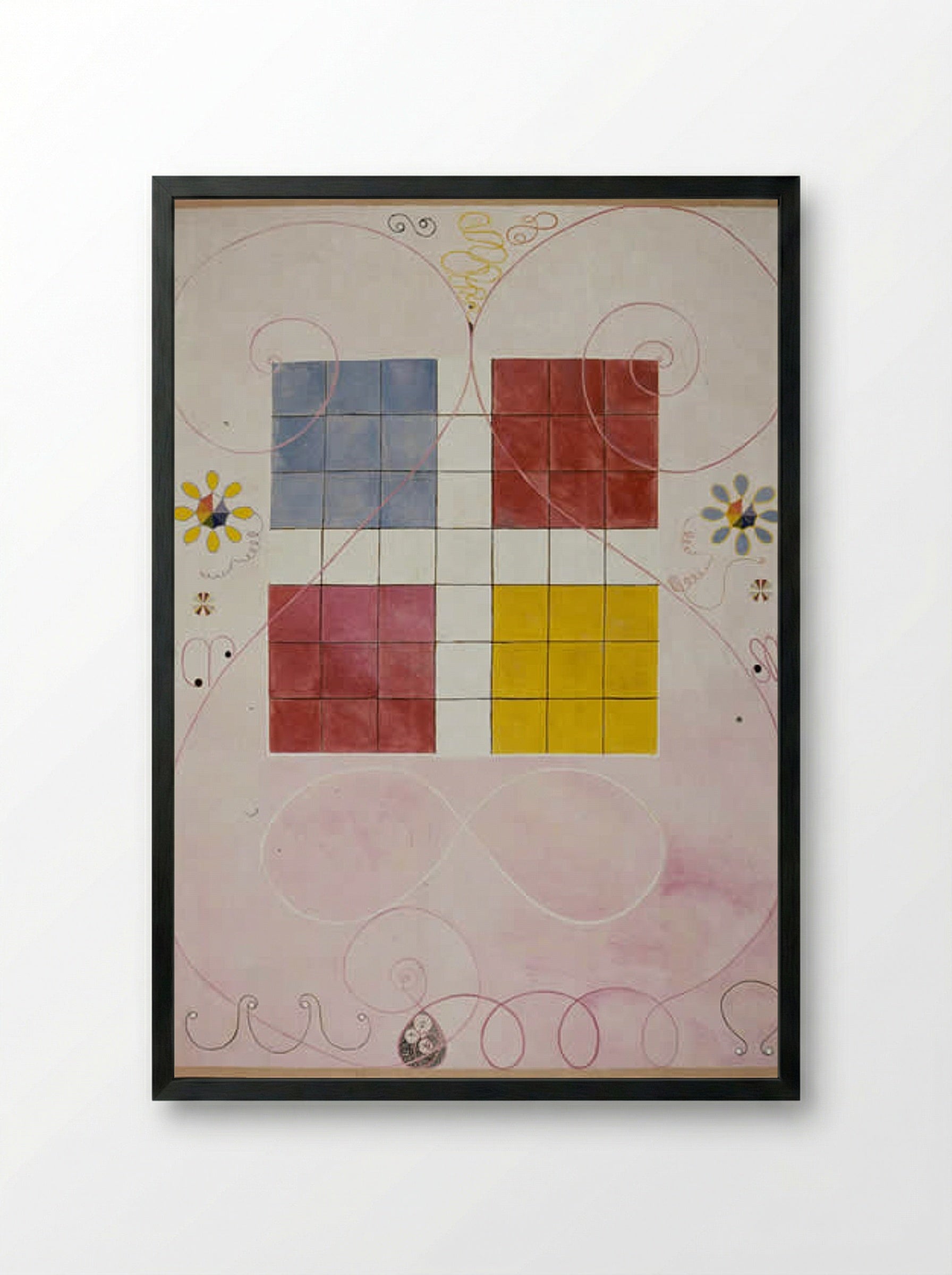 The Ten Largest, No. 10, Old Age - Hilma af Klint - Framed Print Black