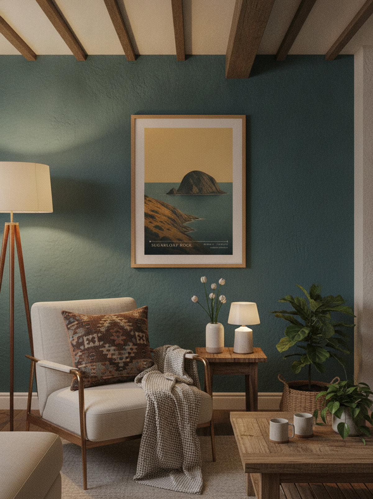 Sugarloaf Rock Travel Poster Artwork - Lifestyle