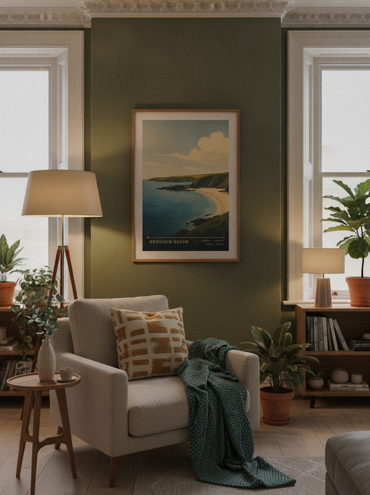 Kennack Sands Cornwall England Travel Poster - Lifestyle