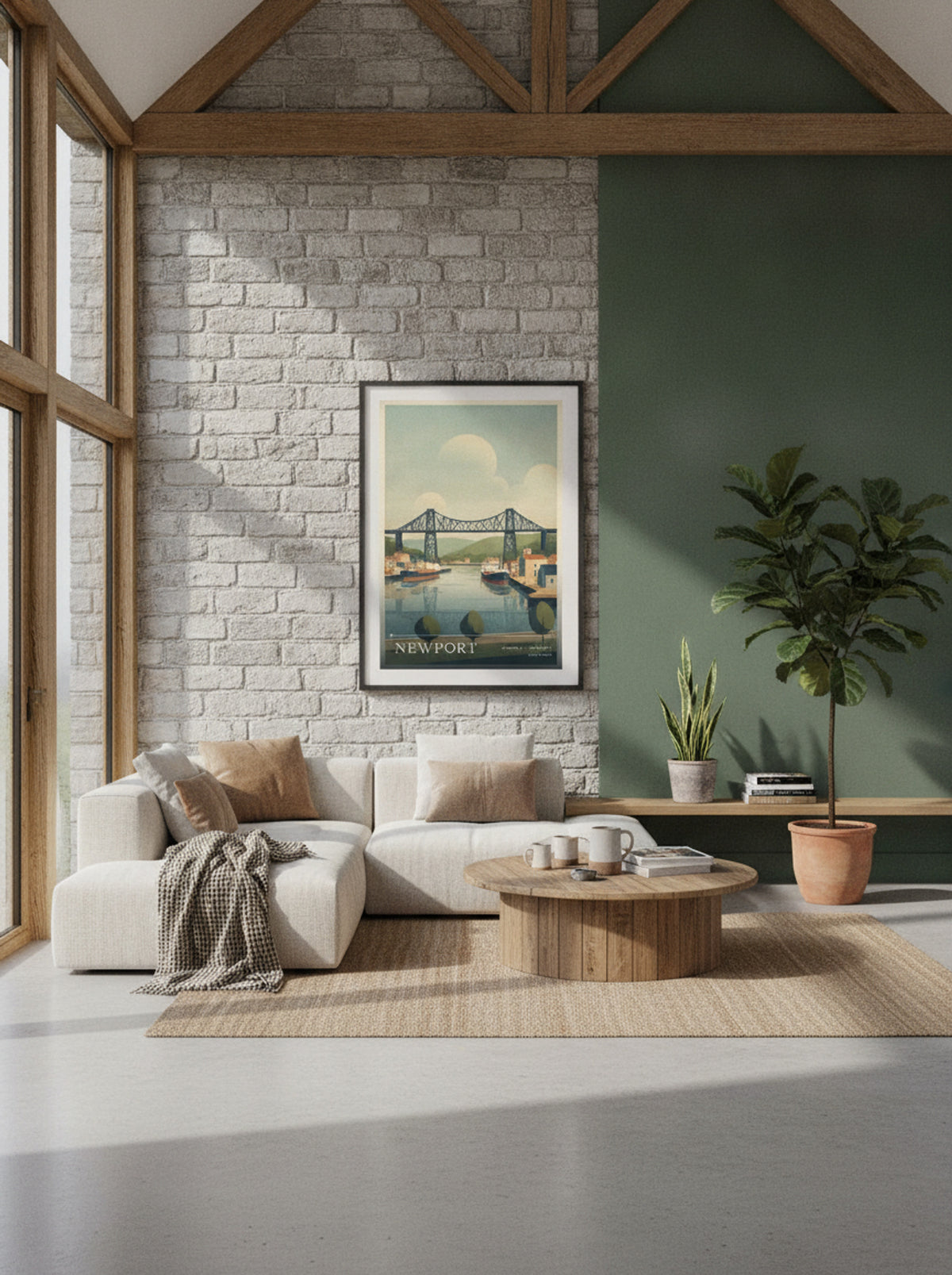 Newport South Wales Wales Travel Poster - Lifestyle