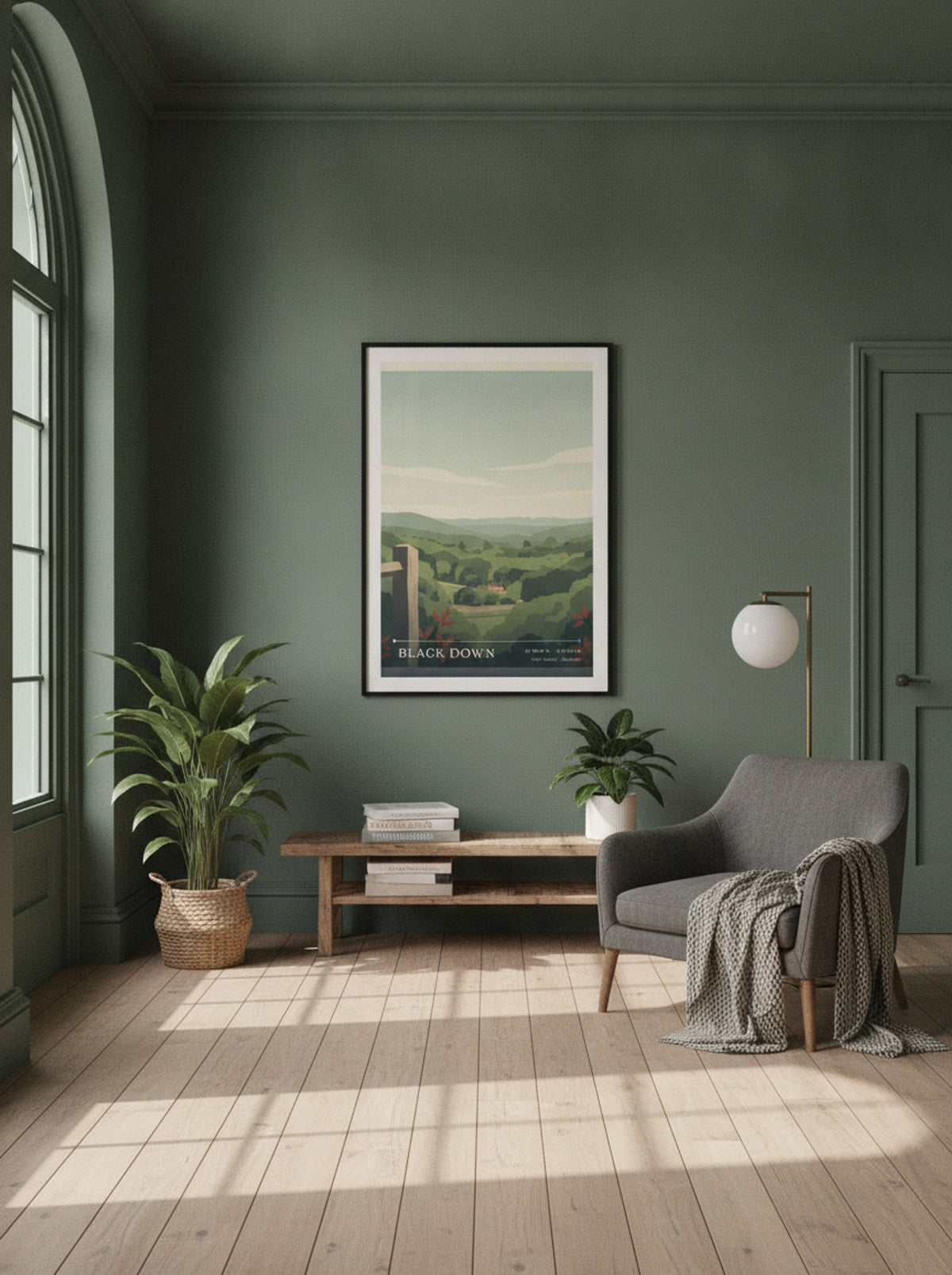 Black Down West Sussex England Travel Poster - Lifestyle