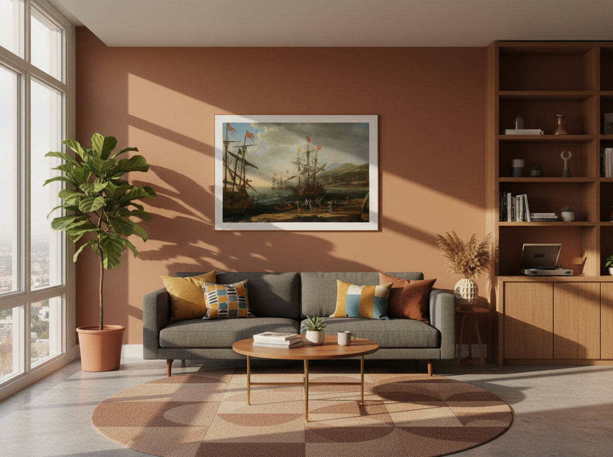 The Trojan Women Setting Fire to Their Fleet - Claude Lorrain - Lifestyle