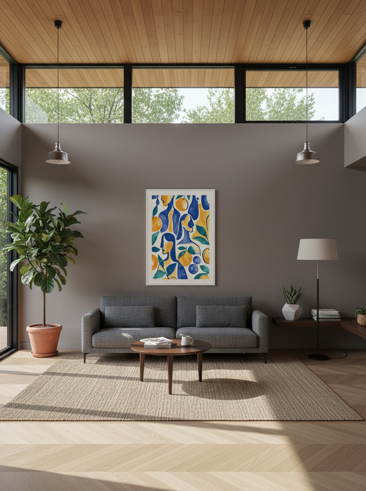 Citrus Muse in Indigo - Lifestyle