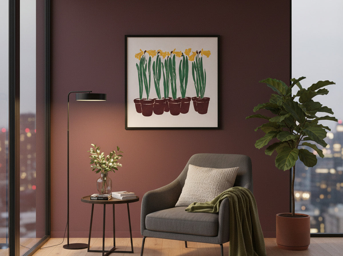 Daffodils in Pots - Edward Penfield - Lifestyle