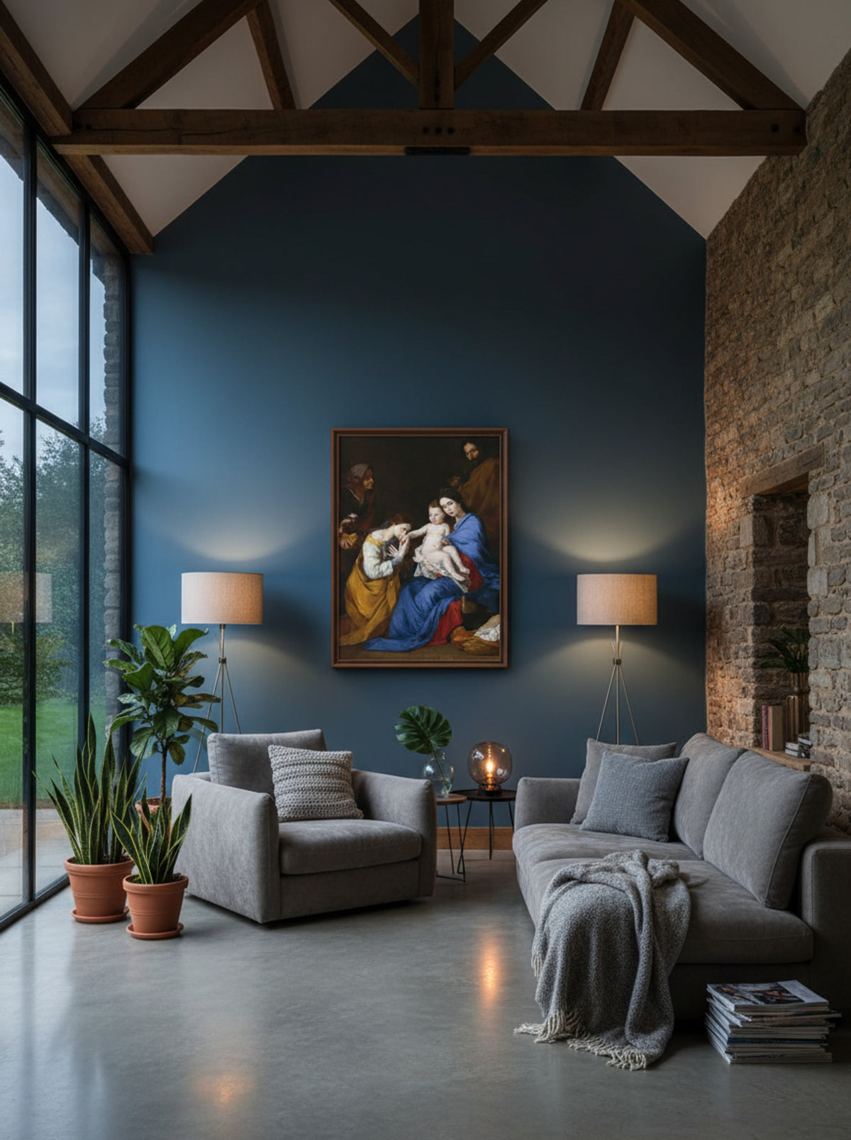 The Holy Family with Saints Anne and Catherine of Alexandria - Jusepe de Ribera - Lifestyle