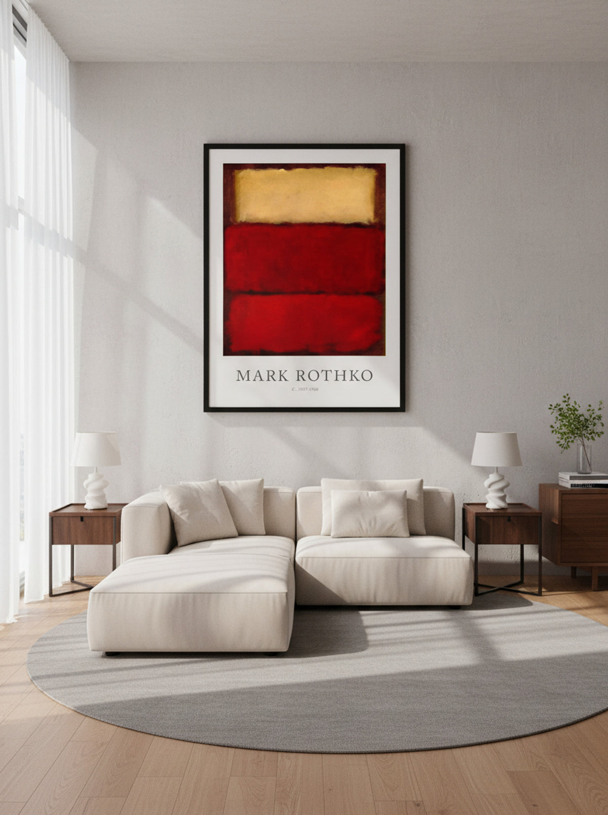 Untitled (Three Rectangles) - Mark Rothko - Lifestyle