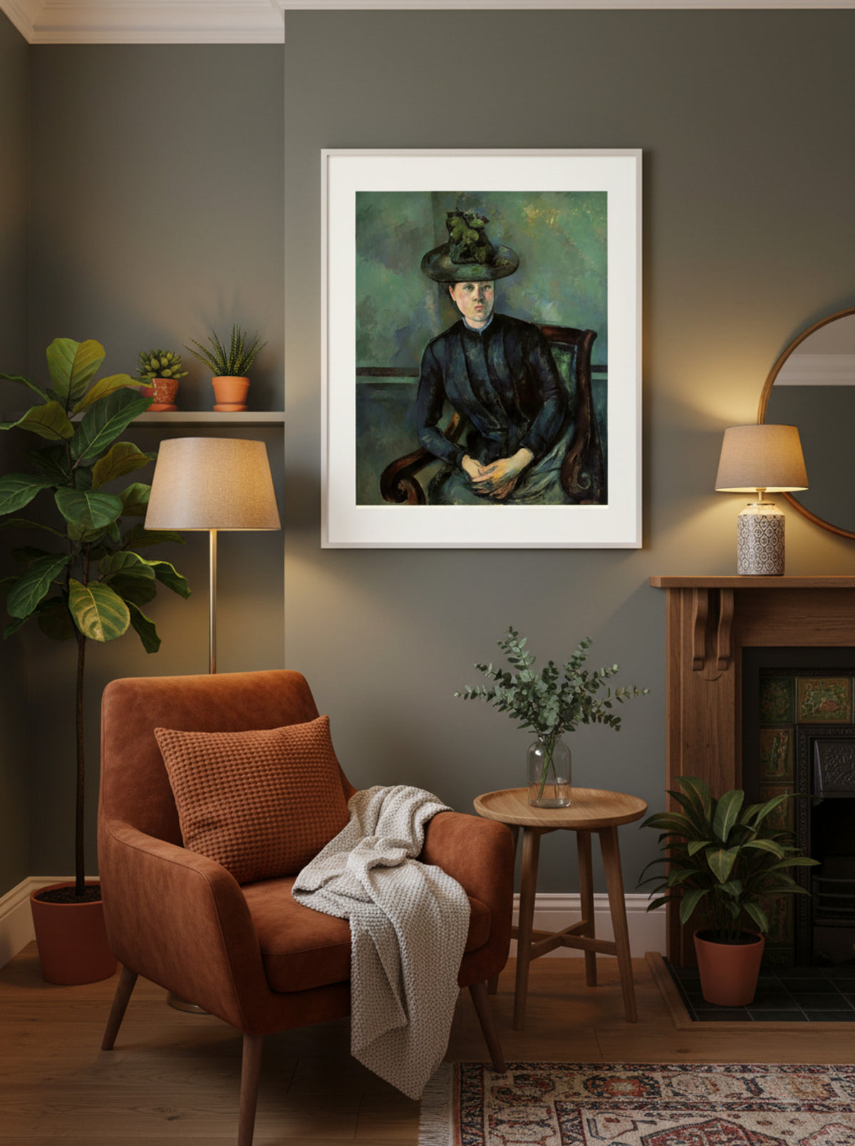 Woman in a Green Hat (Madame Cézanne) - Paul Cézanne - Lifestyle