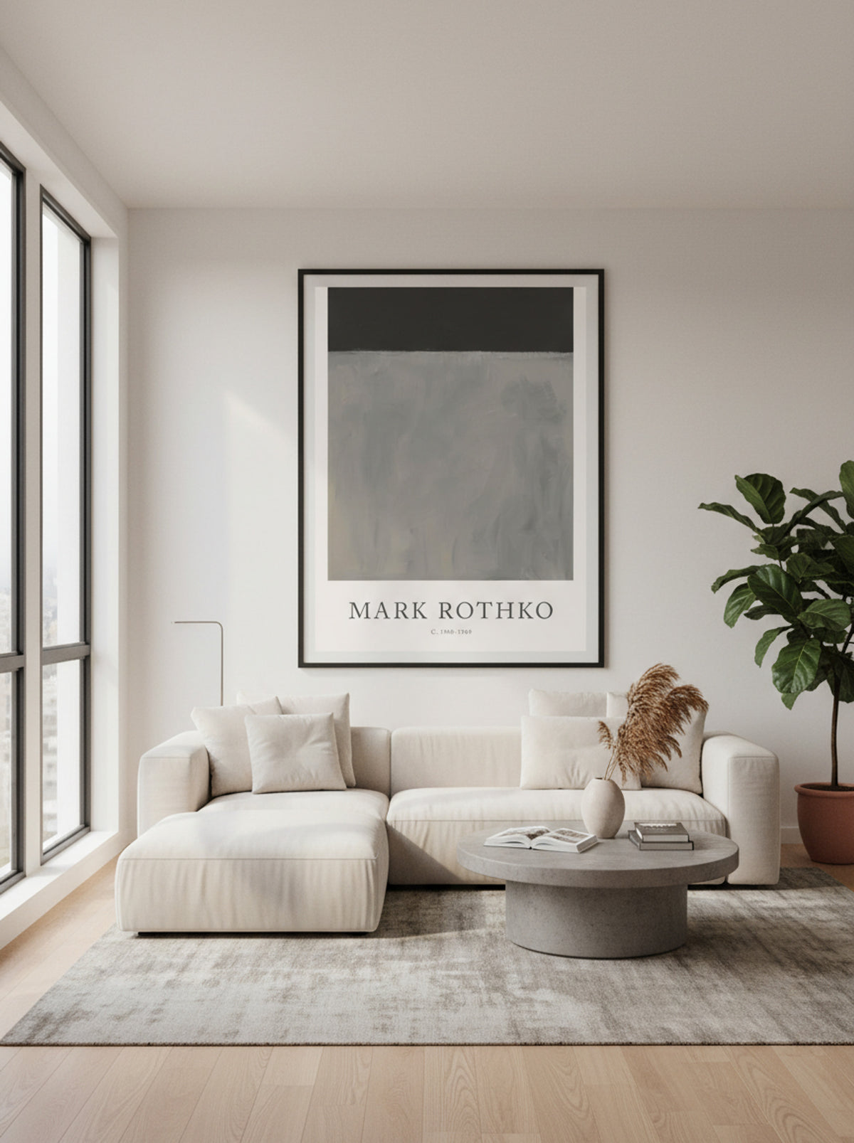 Untitled (Grey and Black) - Mark Rothko - Lifestyle