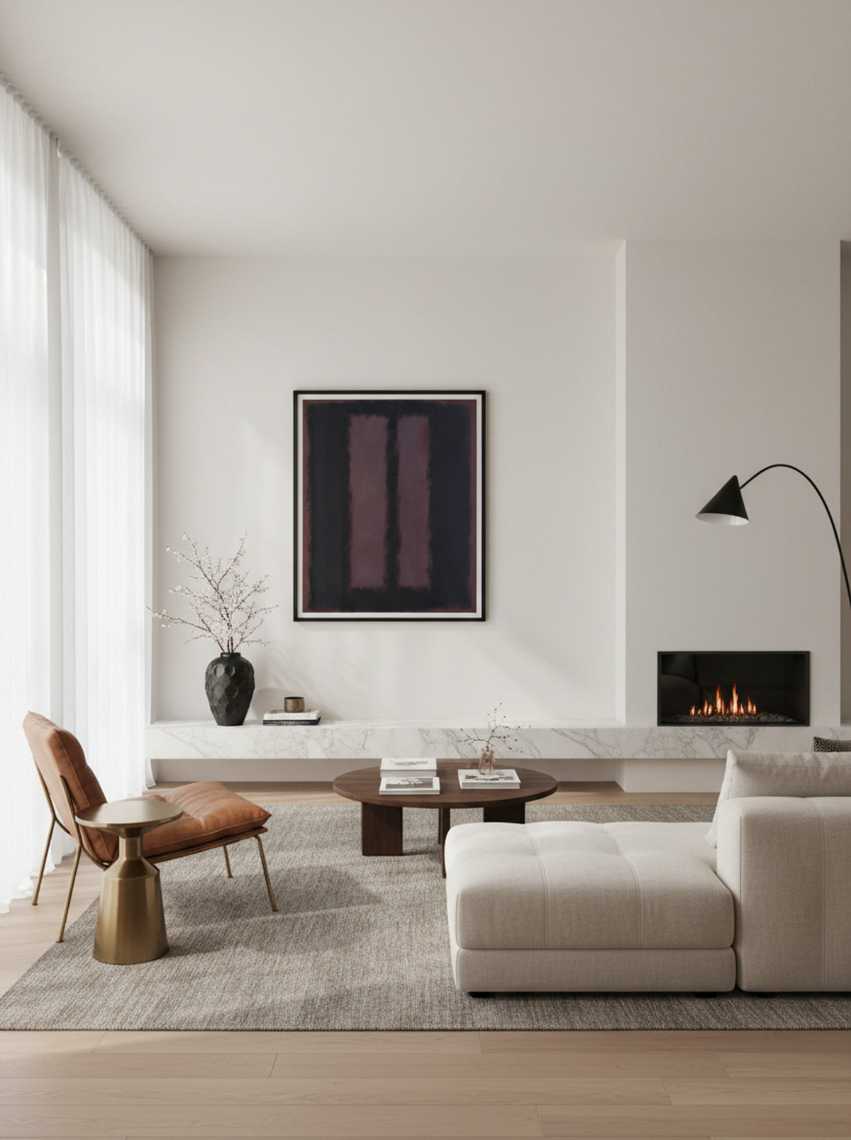Black on Maroon - Mark Rothko - Lifestyle