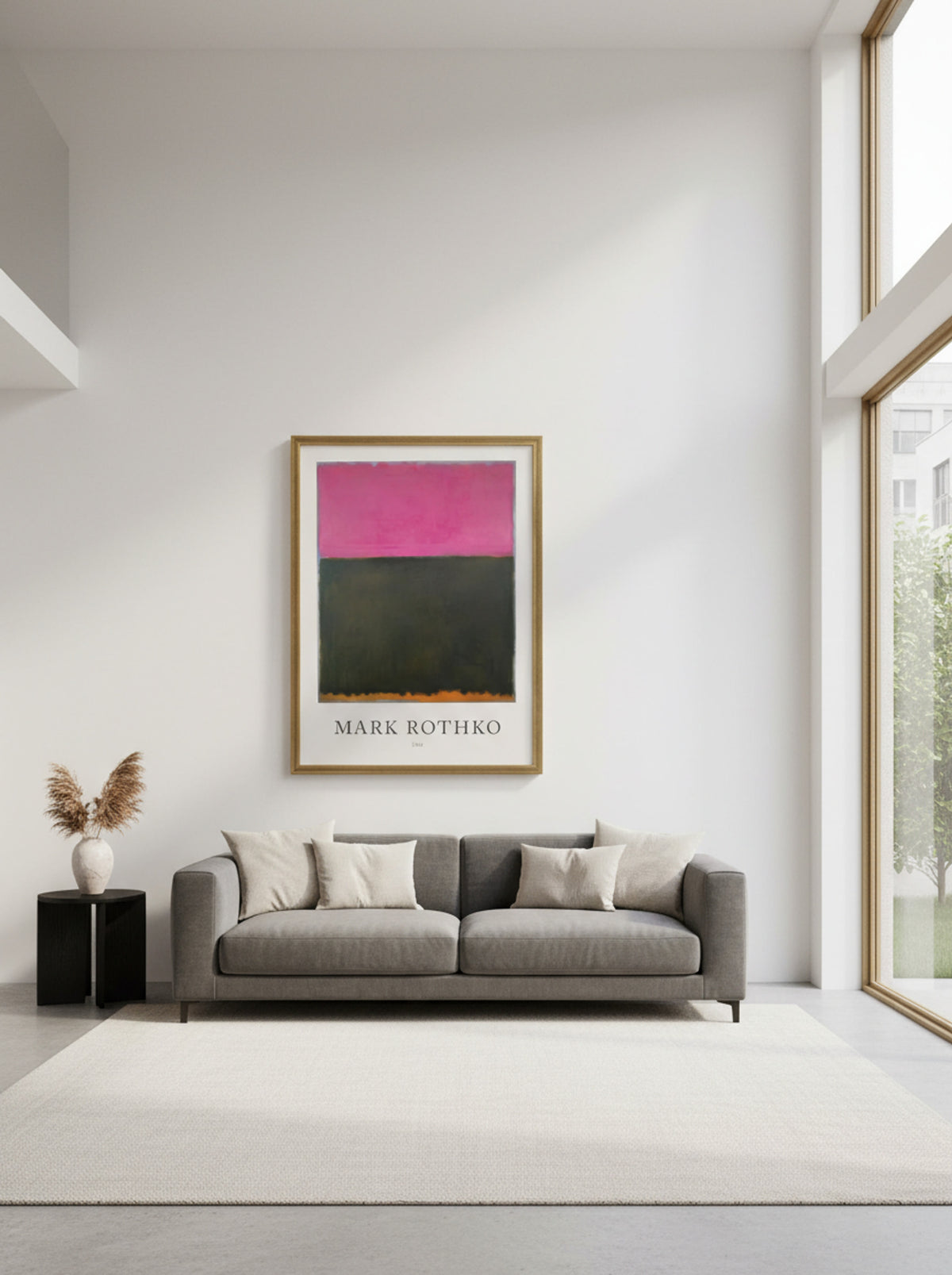 Untitled (Pink over Dark Green) - Mark Rothko - Lifestyle