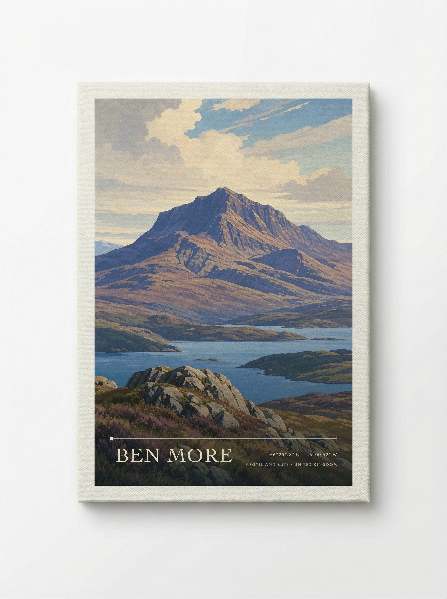 Ben More Argyll and Bute United Kingdom Travel Poster - Canvas