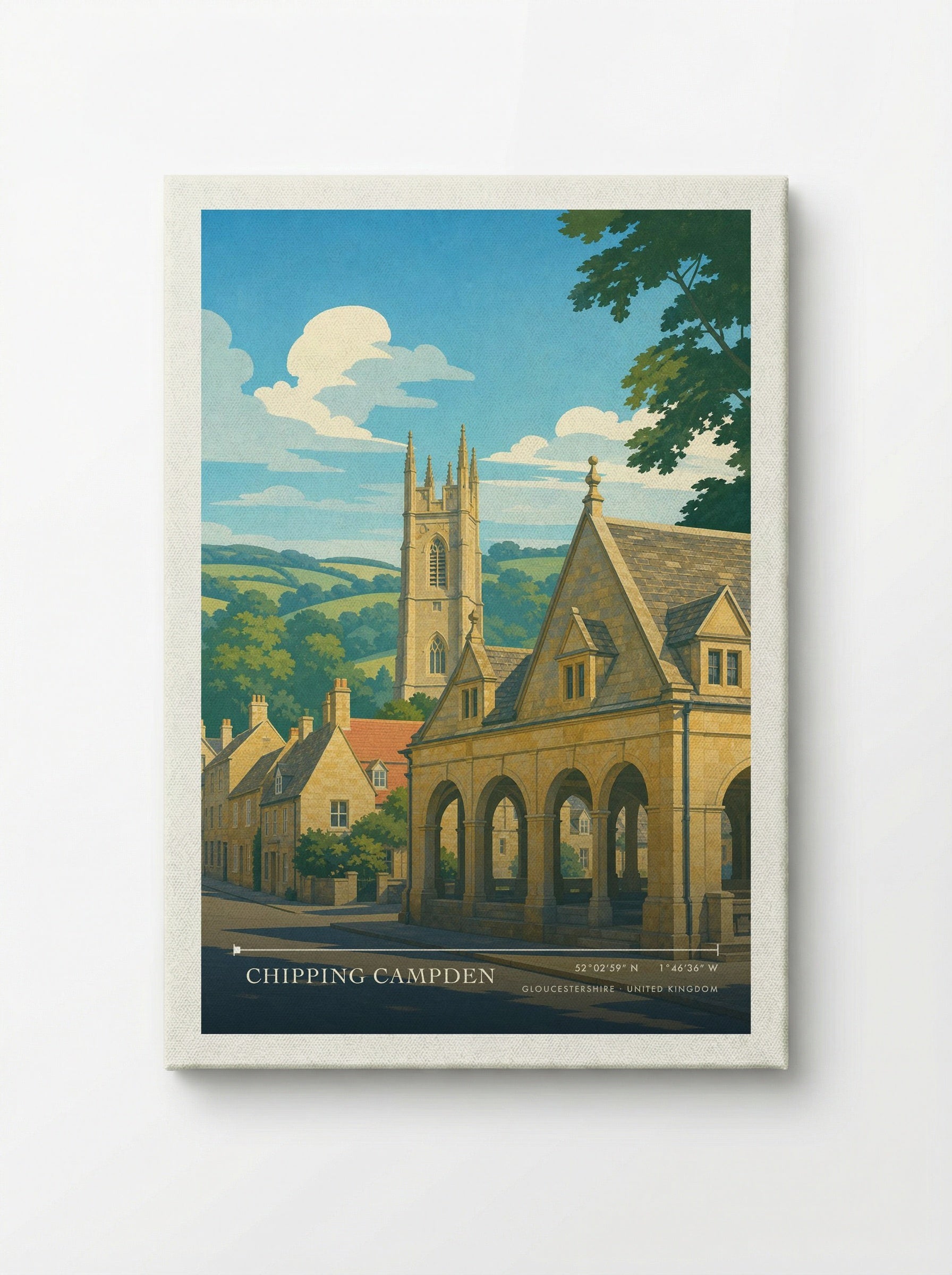 Chipping Campden Gloucestershire United Kingdom Travel Poster - Canvas