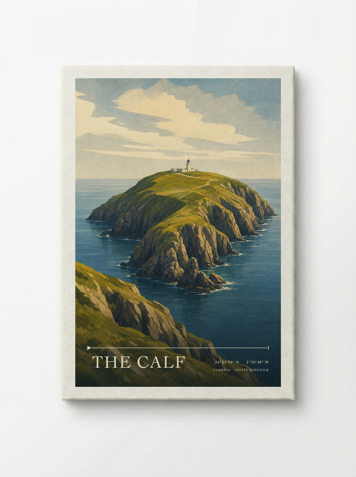 The Calf Cumbria United Kingdom Travel Poster - Canvas