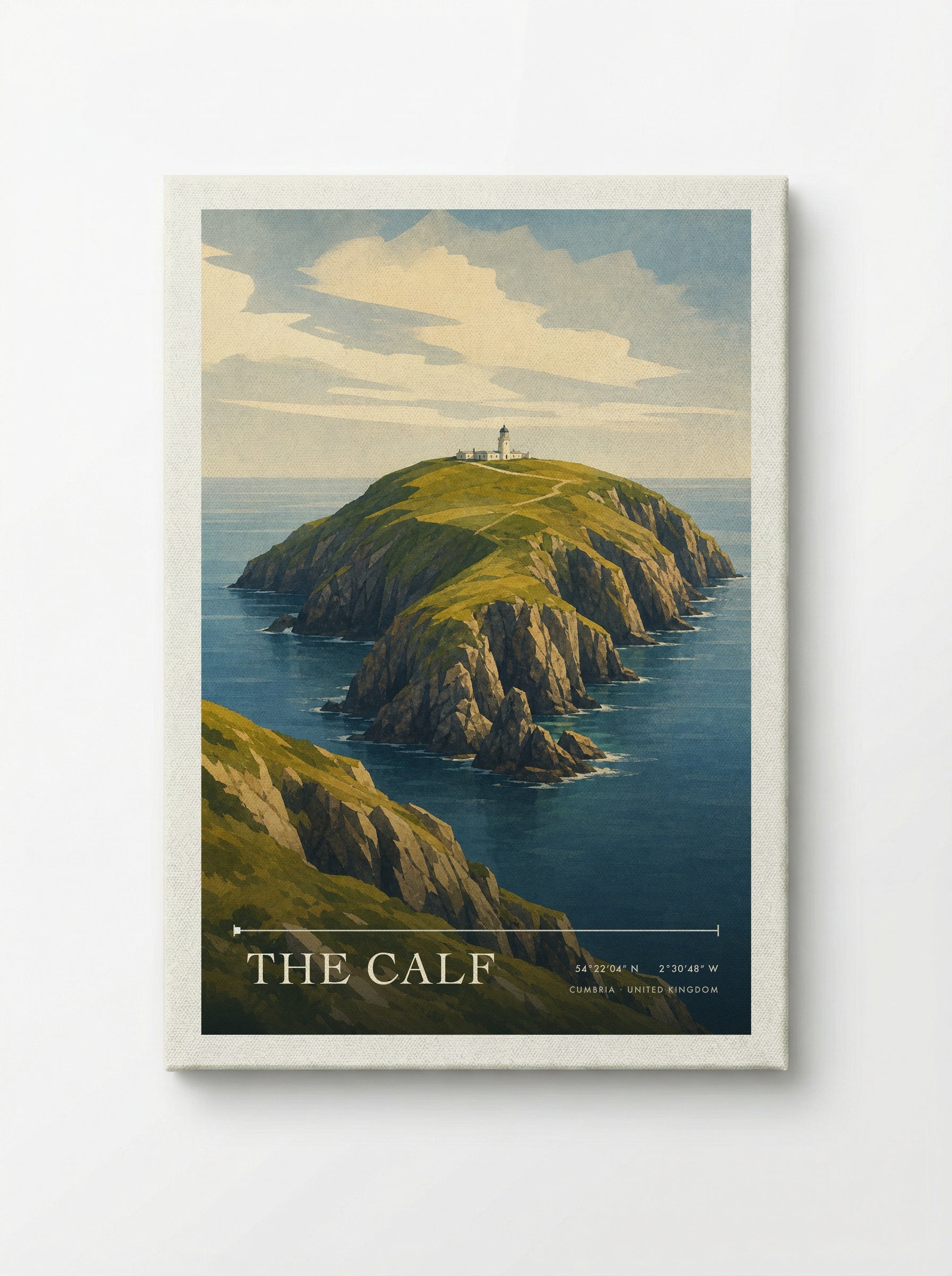 The Calf Cumbria United Kingdom Travel Poster - Canvas