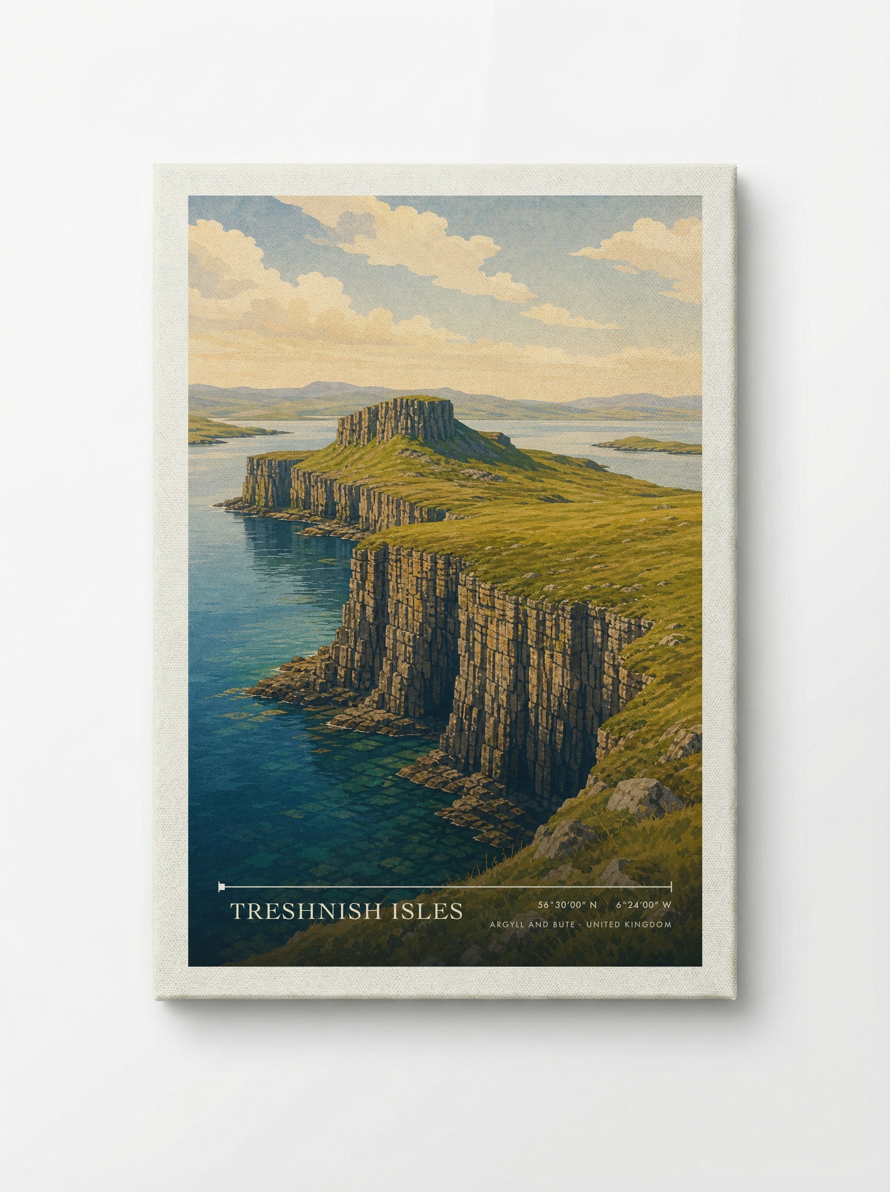 Treshnish Isles Argyll and Bute United Kingdom Travel Poster - Canvas