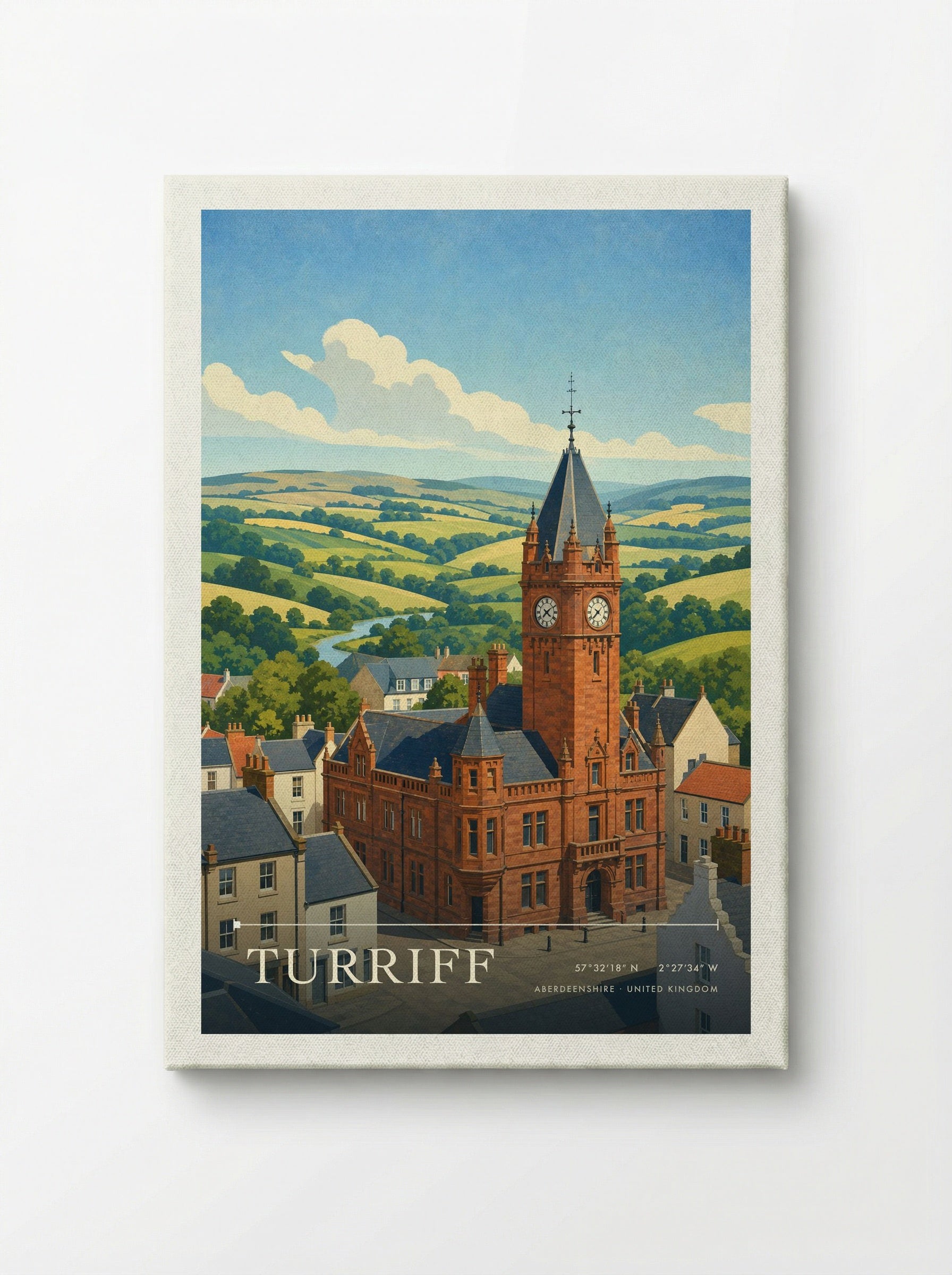 Turriff Aberdeenshire United Kingdom Travel Poster - Canvas