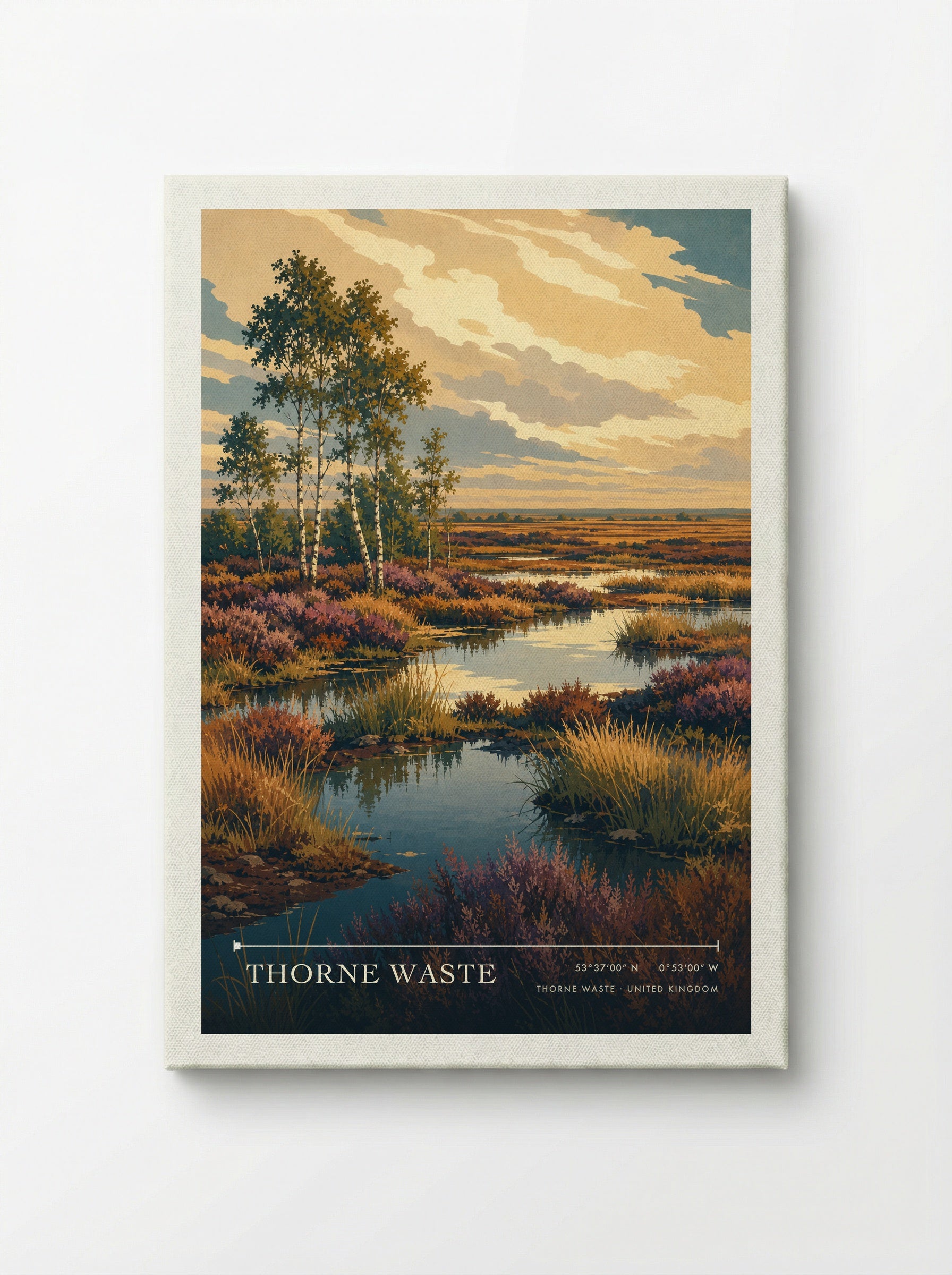 Thorne Waste United Kingdom Travel Poster - Canvas