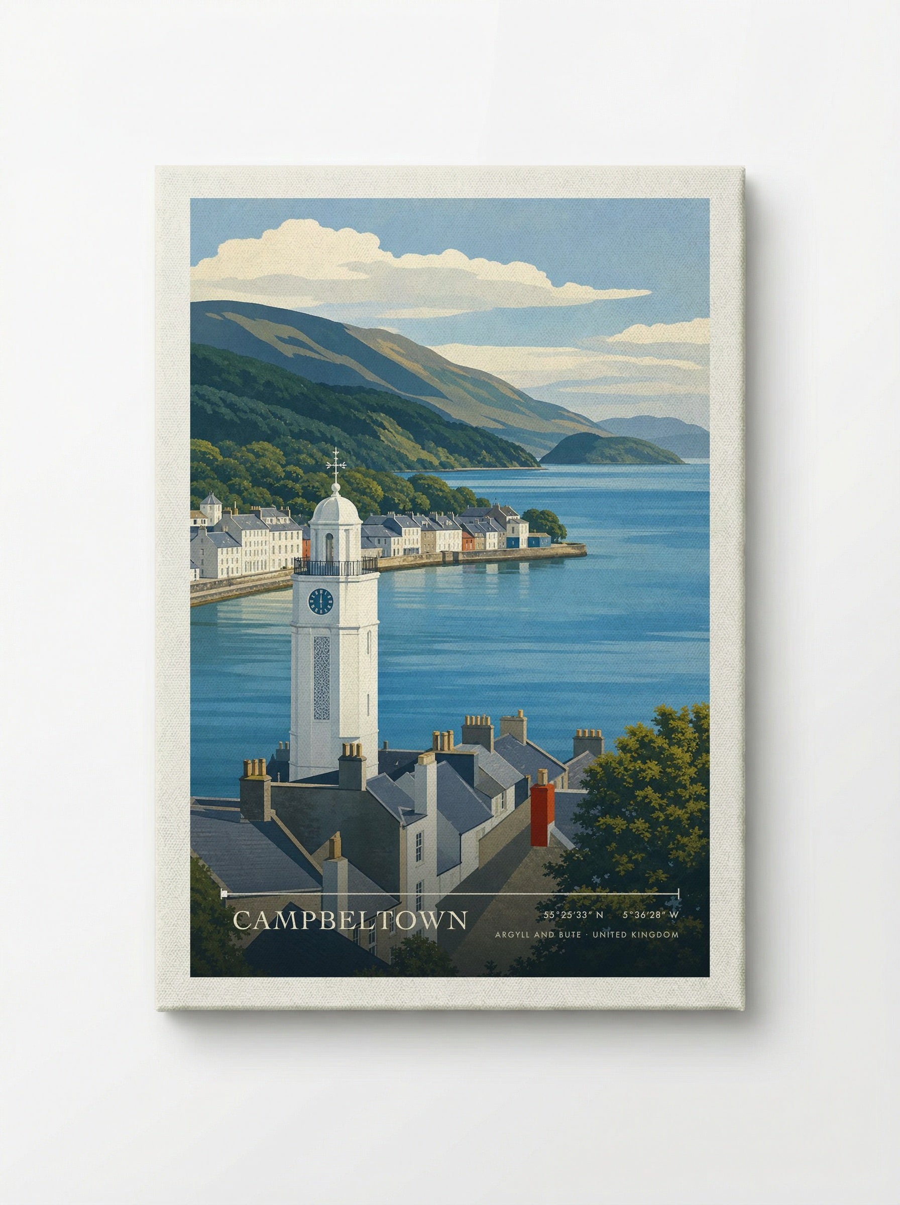 Campbeltown Argyll and Bute United Kingdom Travel Poster - Canvas