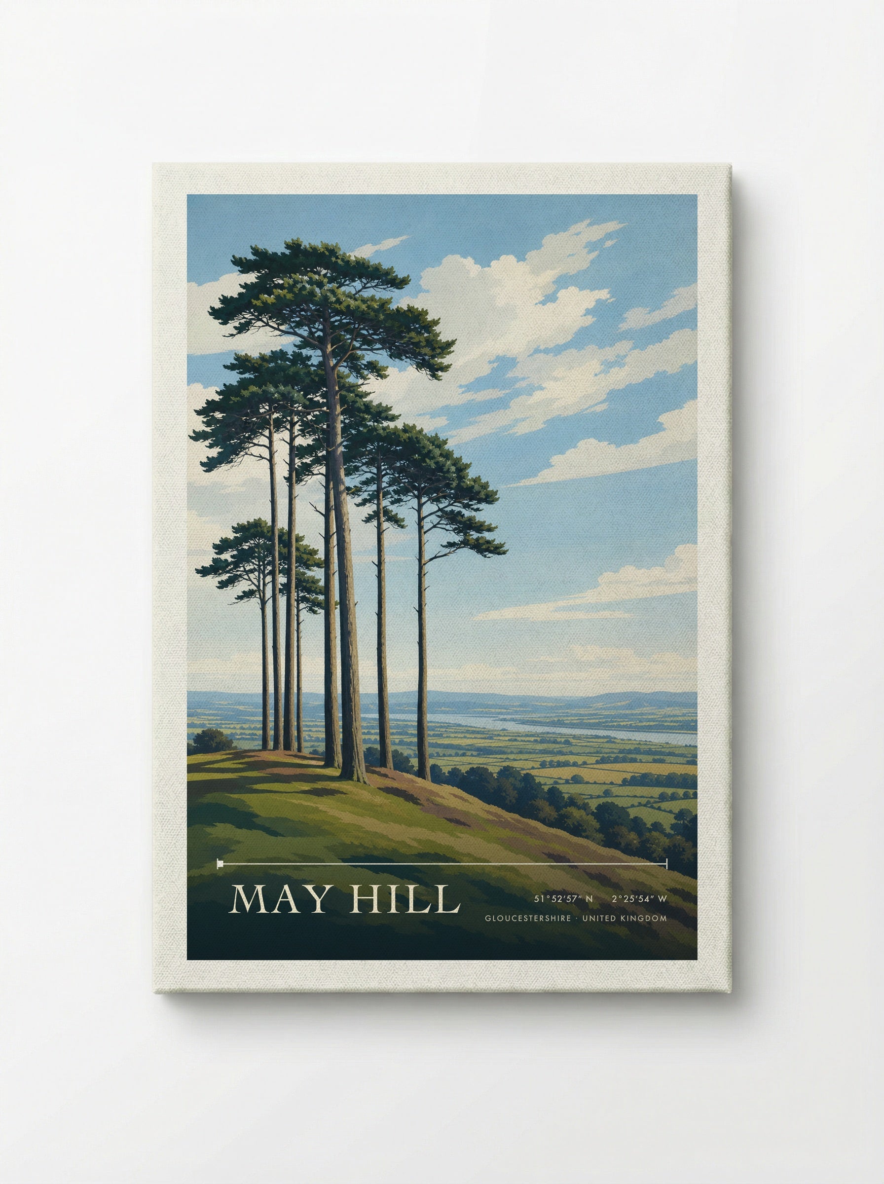 May Hill Gloucestershire United Kingdom Travel Poster - Canvas