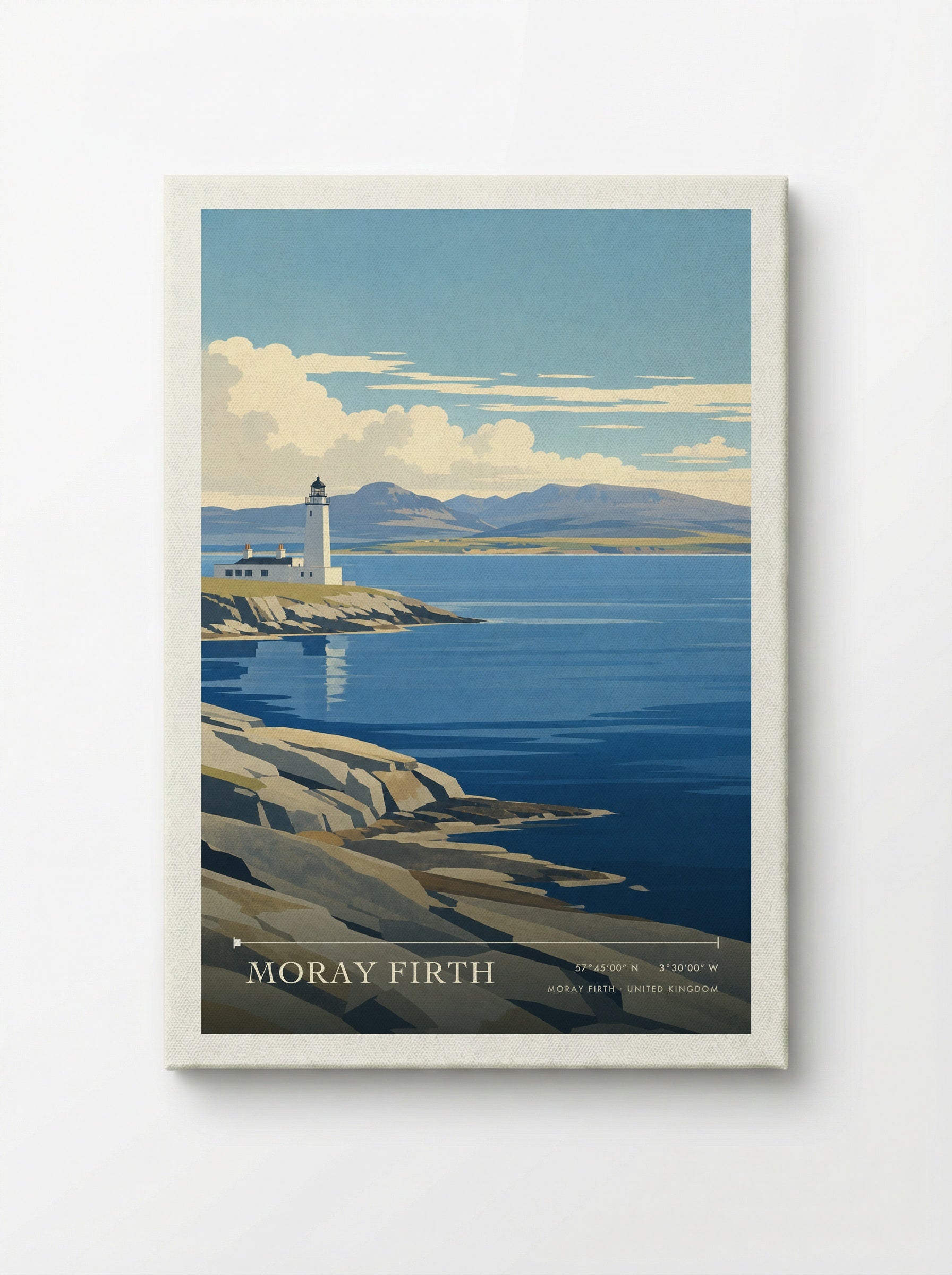 Moray Firth United Kingdom Travel Poster - Canvas