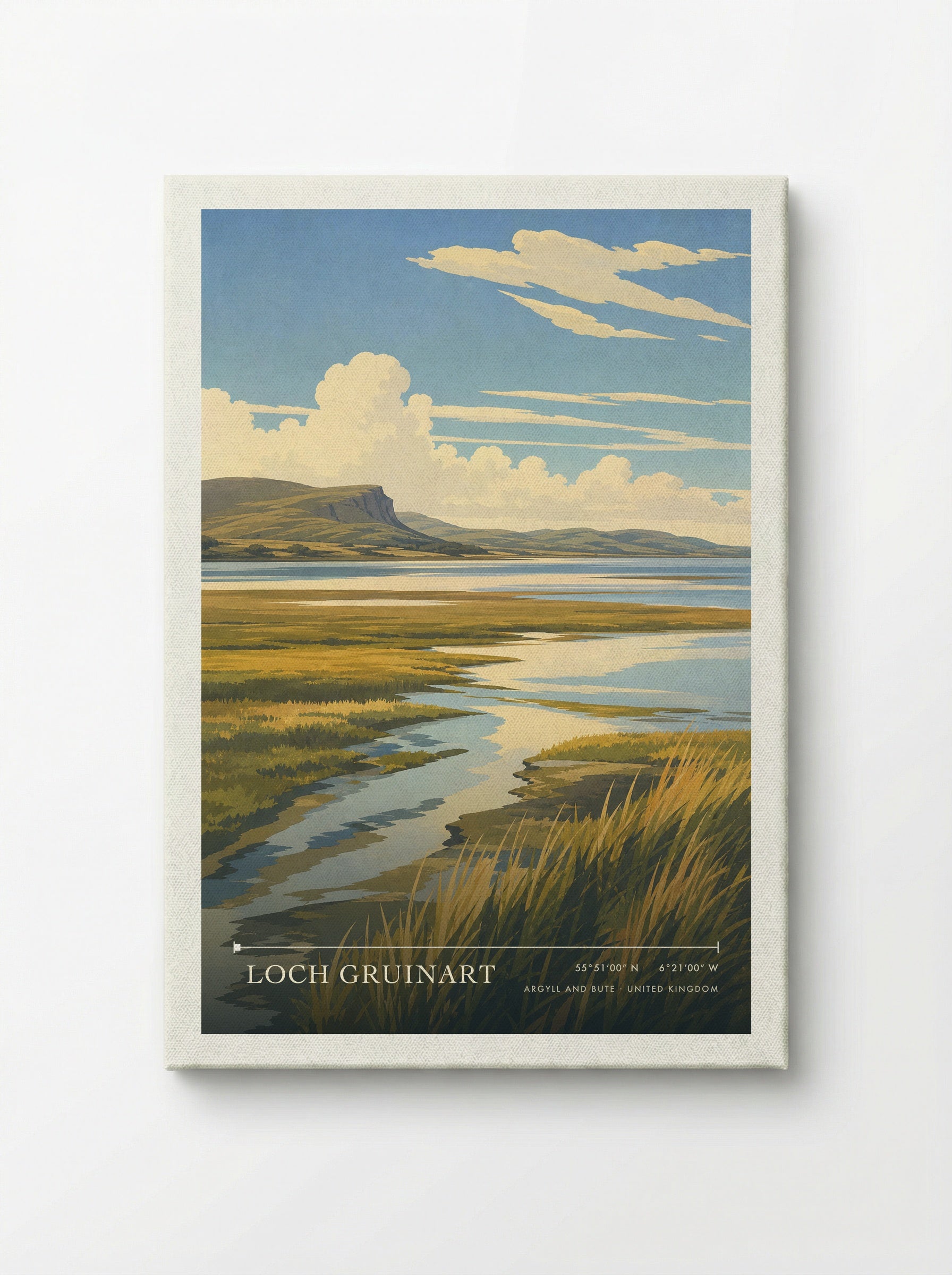 Loch Gruinart Argyll and Bute United Kingdom Travel Poster - Canvas
