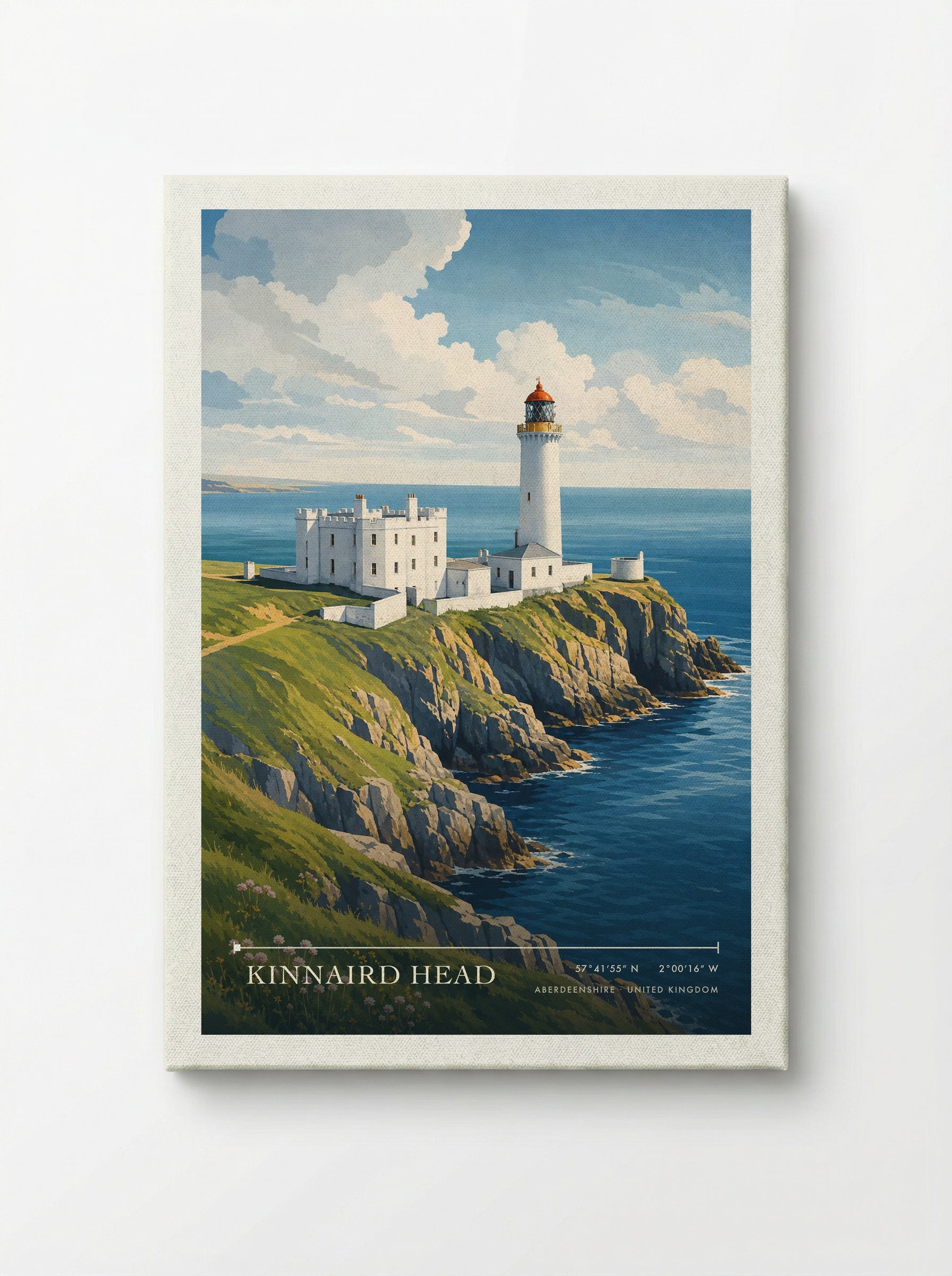 Kinnaird Head Aberdeenshire United Kingdom Travel Poster - Canvas