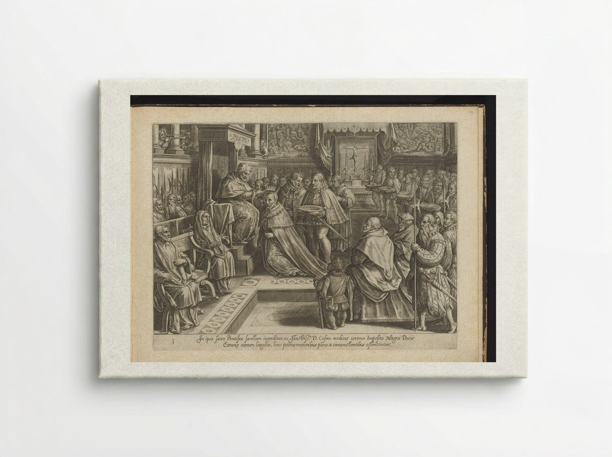 The Coronation of Cosimo I de' Medici - Philips Galle - Canvas