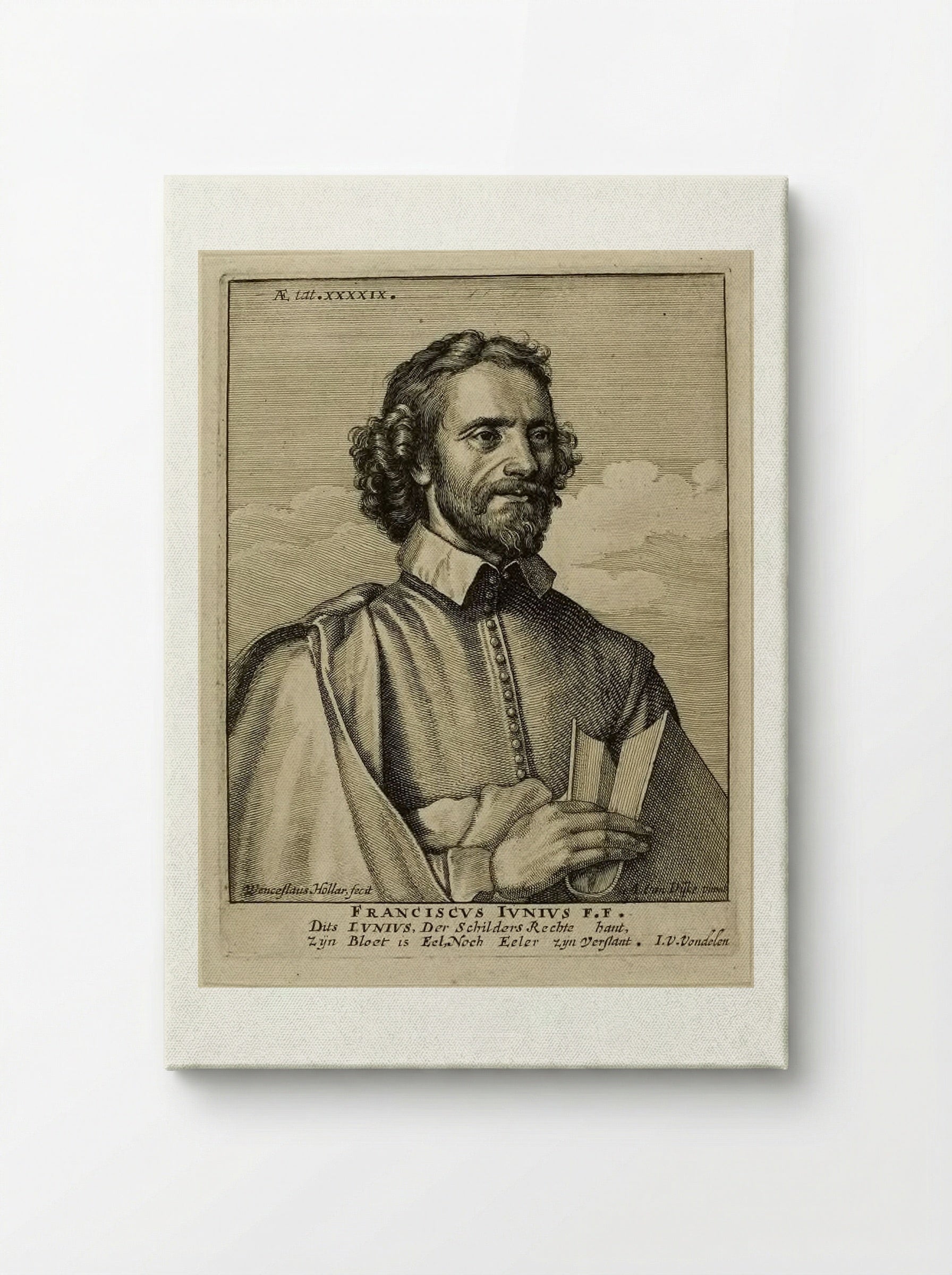 Franciscus Junius the Younger - Wenceslaus Hollar - Canvas