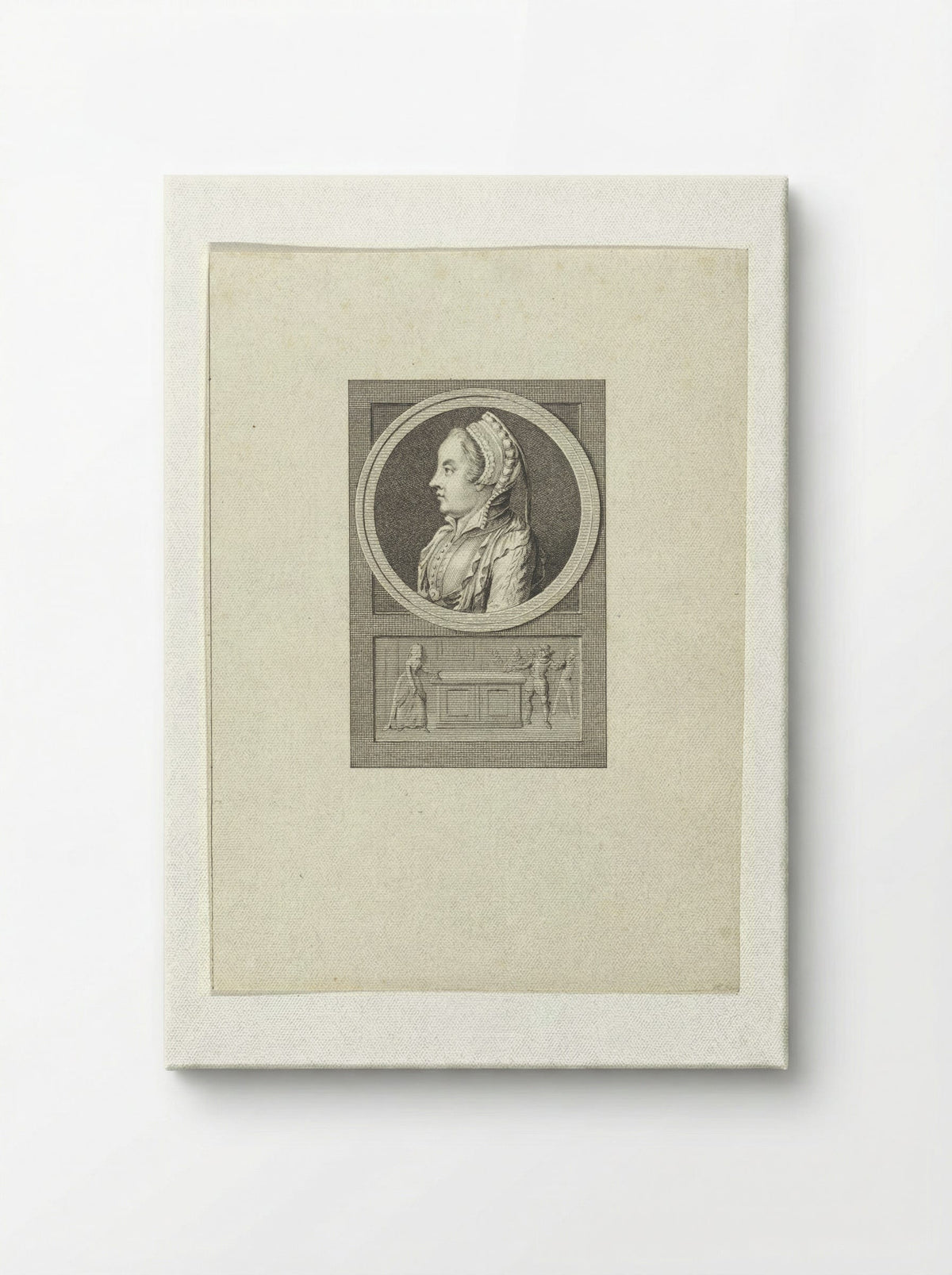 Portret van Margaretha Coppier - Reinier Vinkeles - Canvas