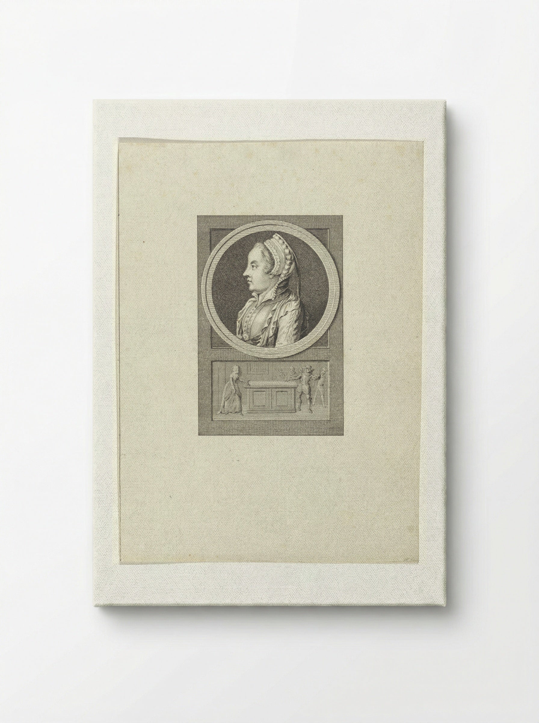 Portret van Margaretha Coppier - Reinier Vinkeles - Canvas