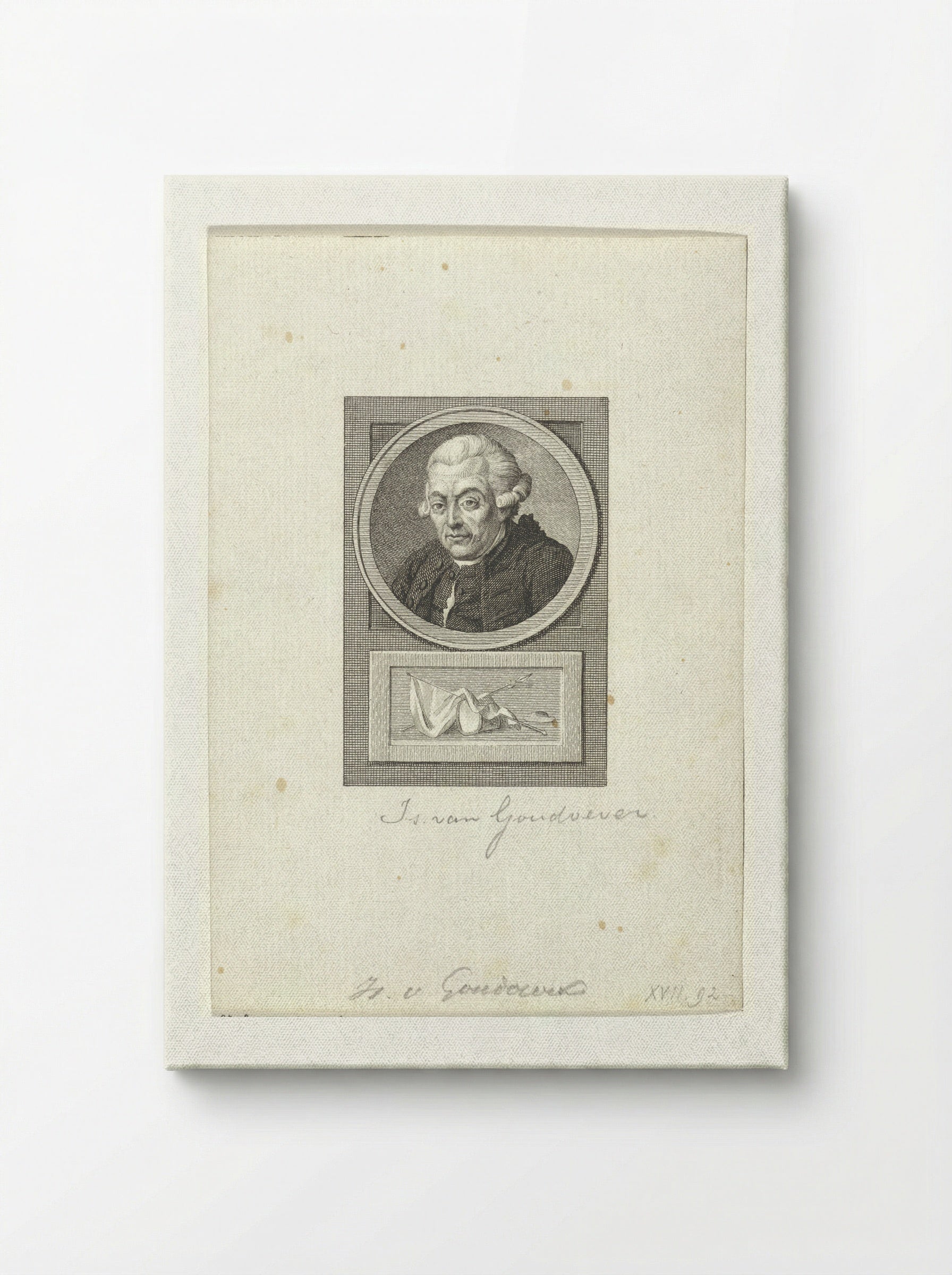 Portret van Isaak van Goudoever - Reinier Vinkeles - Canvas