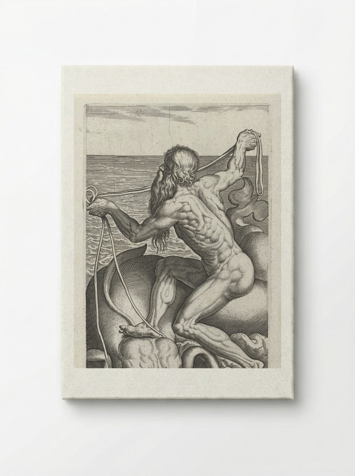 Zeegod Oceanus - Philips Galle - Canvas