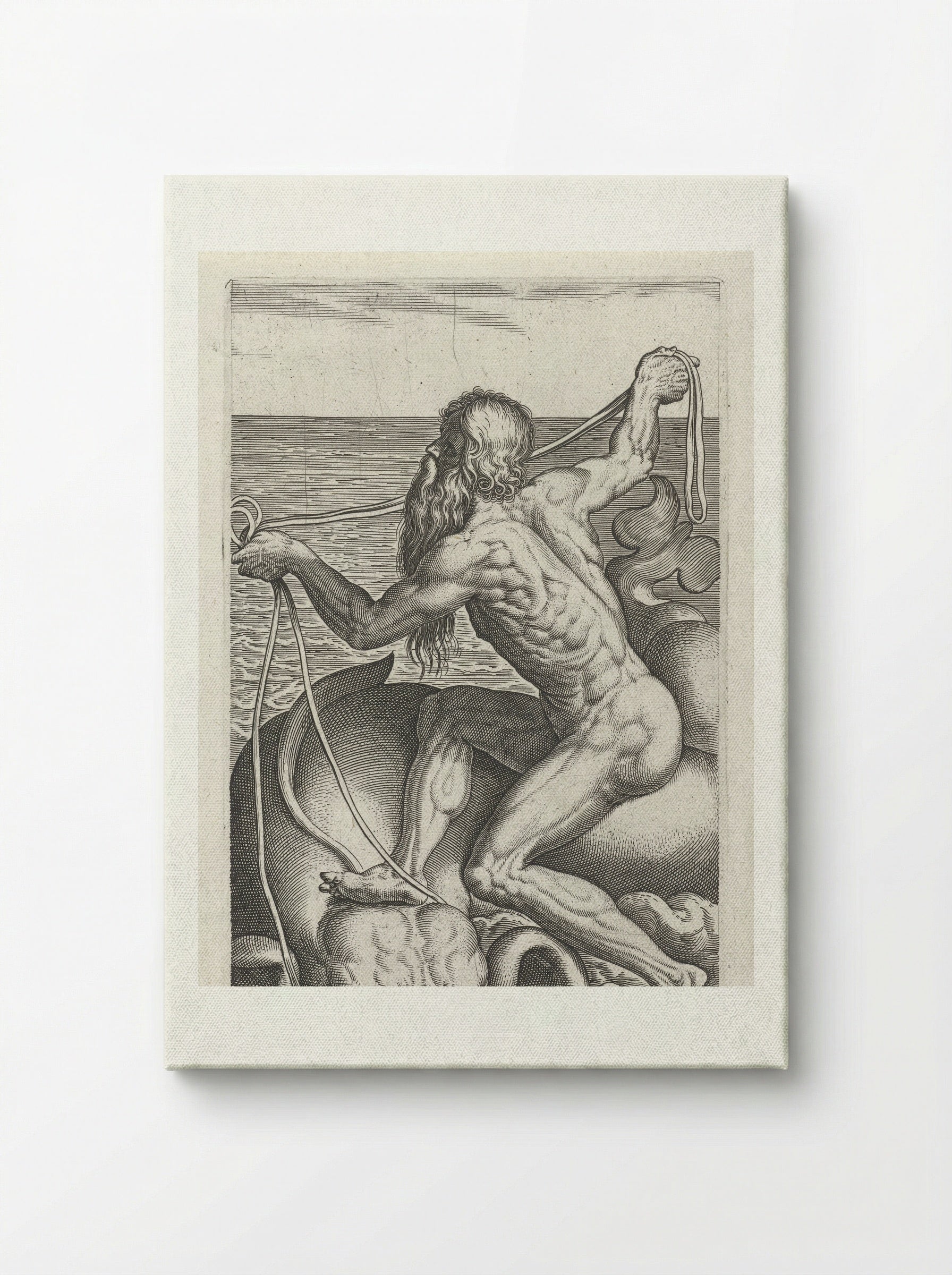 Zeegod Oceanus - Philips Galle - Canvas