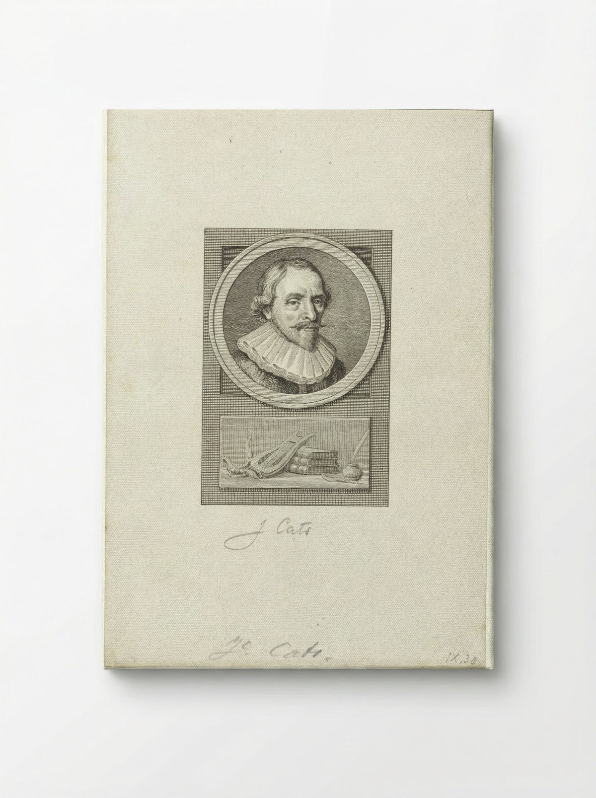 Portret van Jacob Cats - Reinier Vinkeles - Canvas