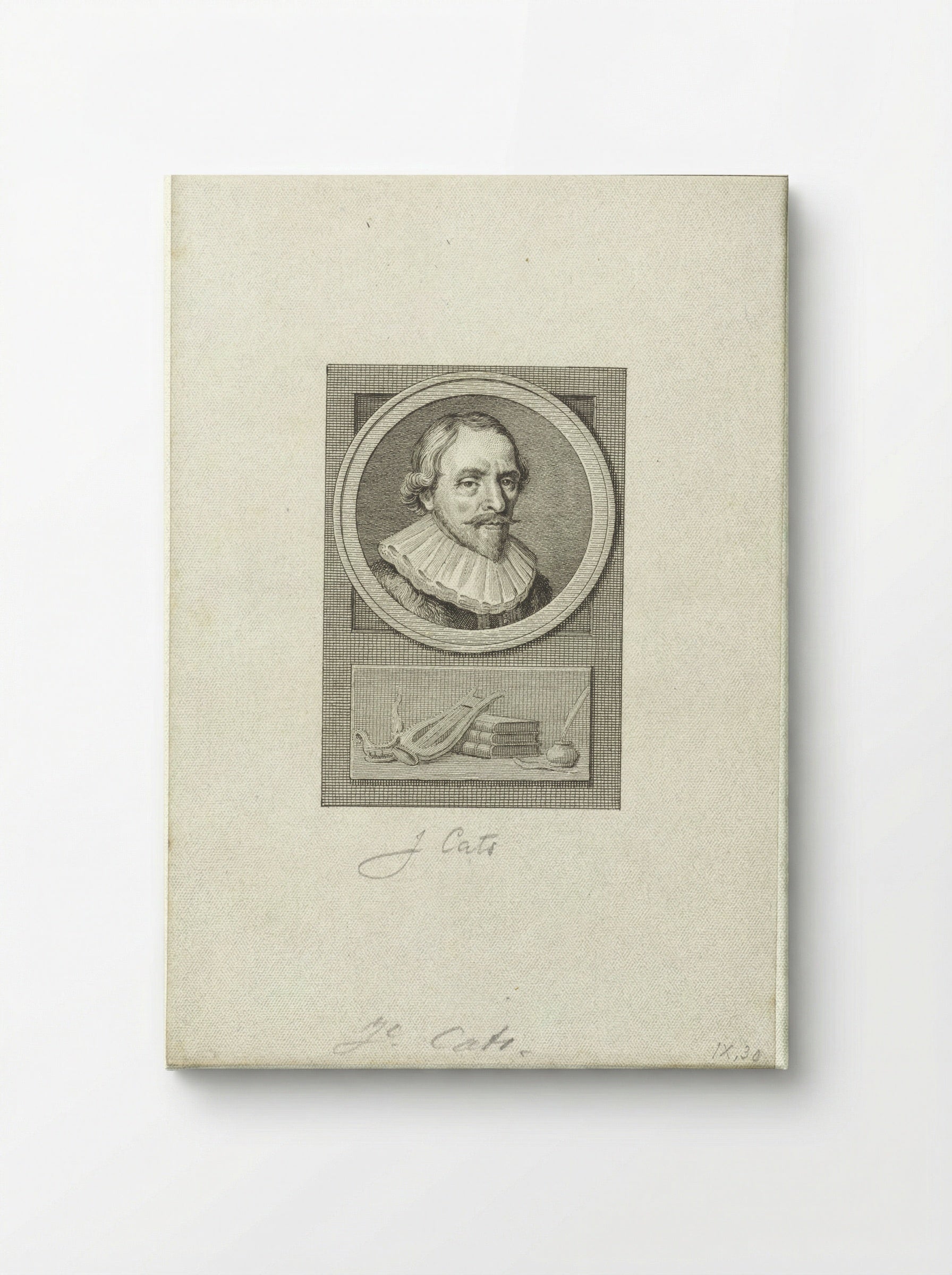 Portret van Jacob Cats - Reinier Vinkeles - Canvas