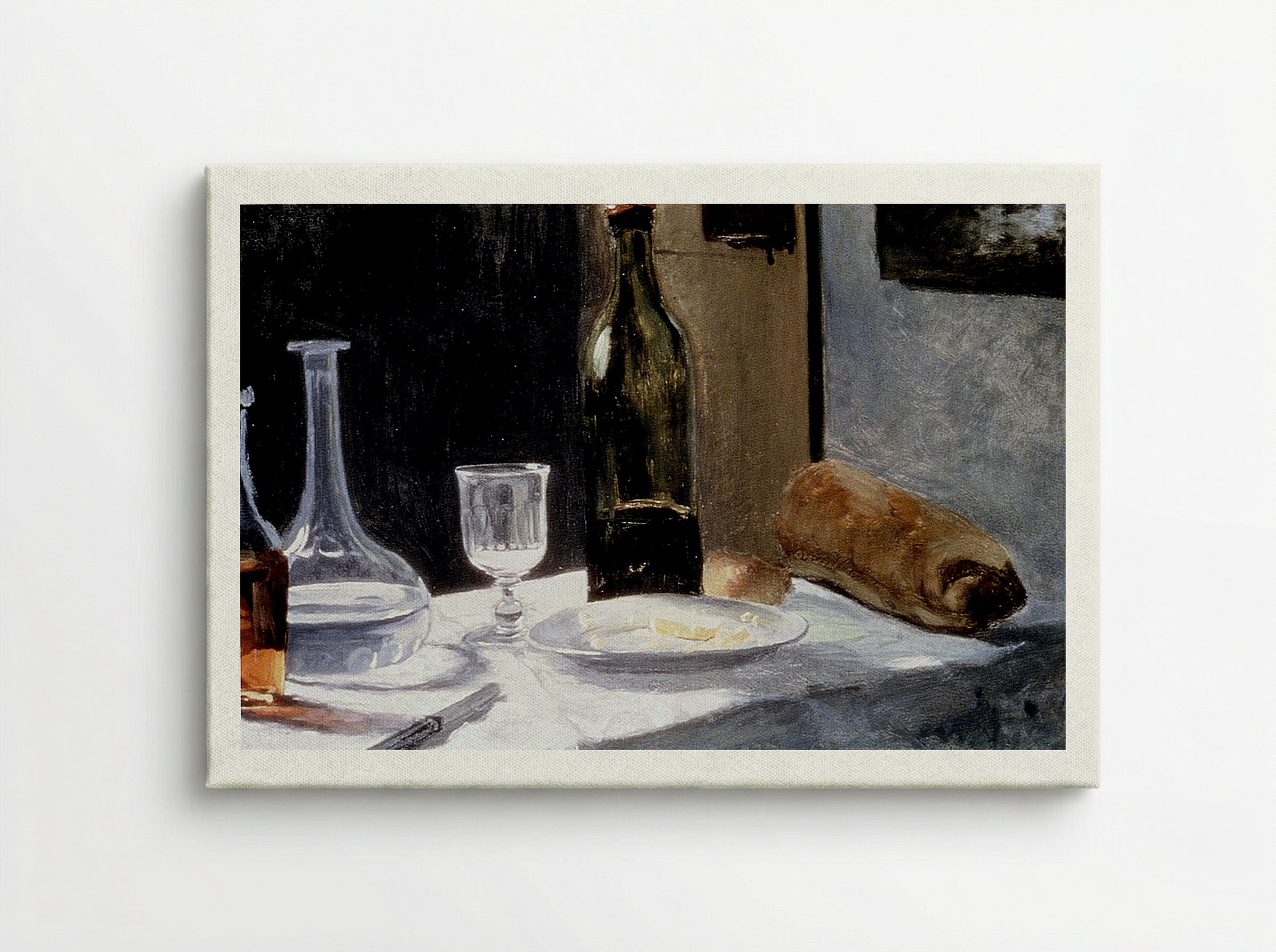 Still Life with Bottles - Édouard Manet - Canvas