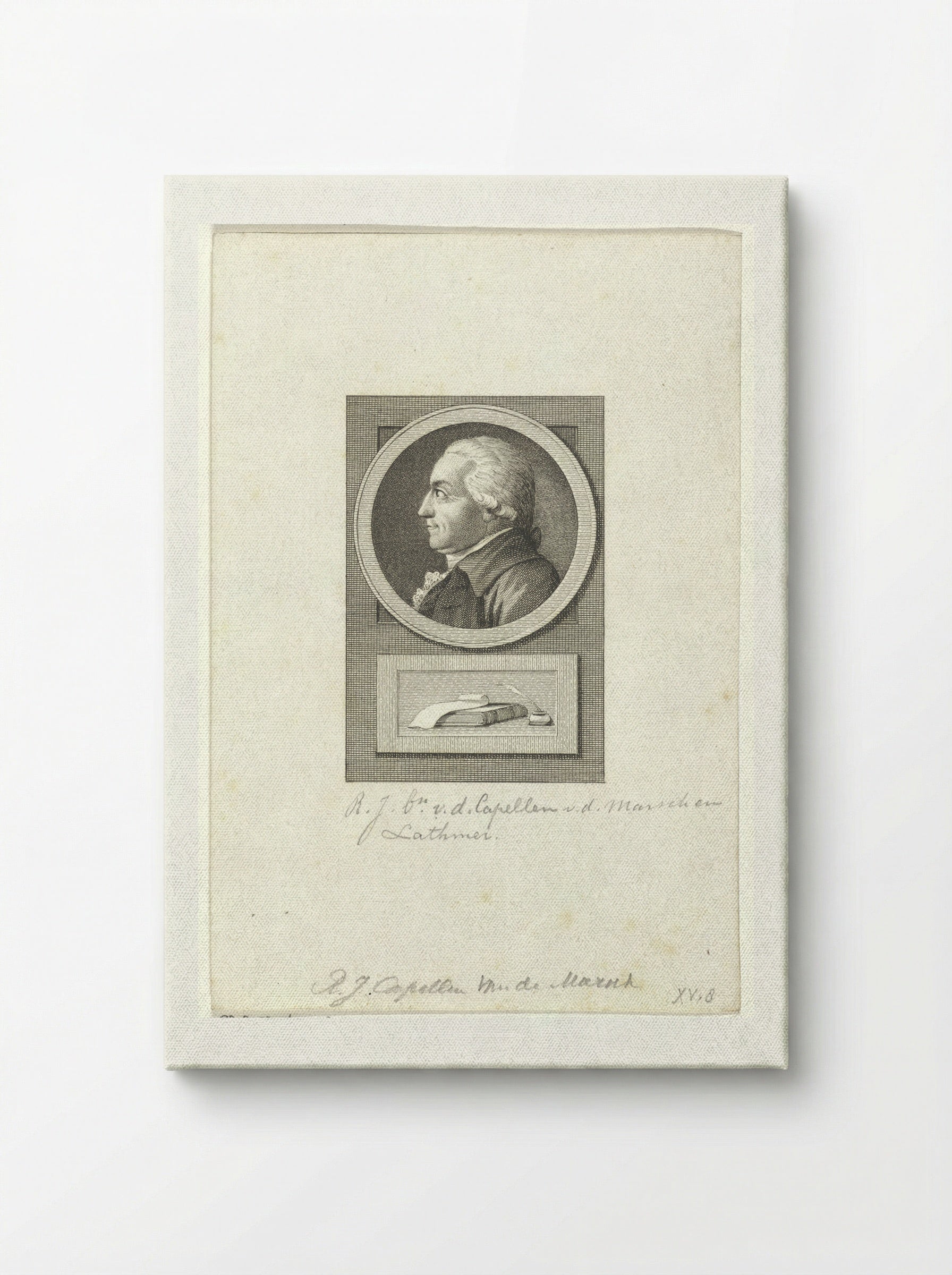 Portret van Robert Jasper van der Capellen - Reinier Vinkeles - Canvas