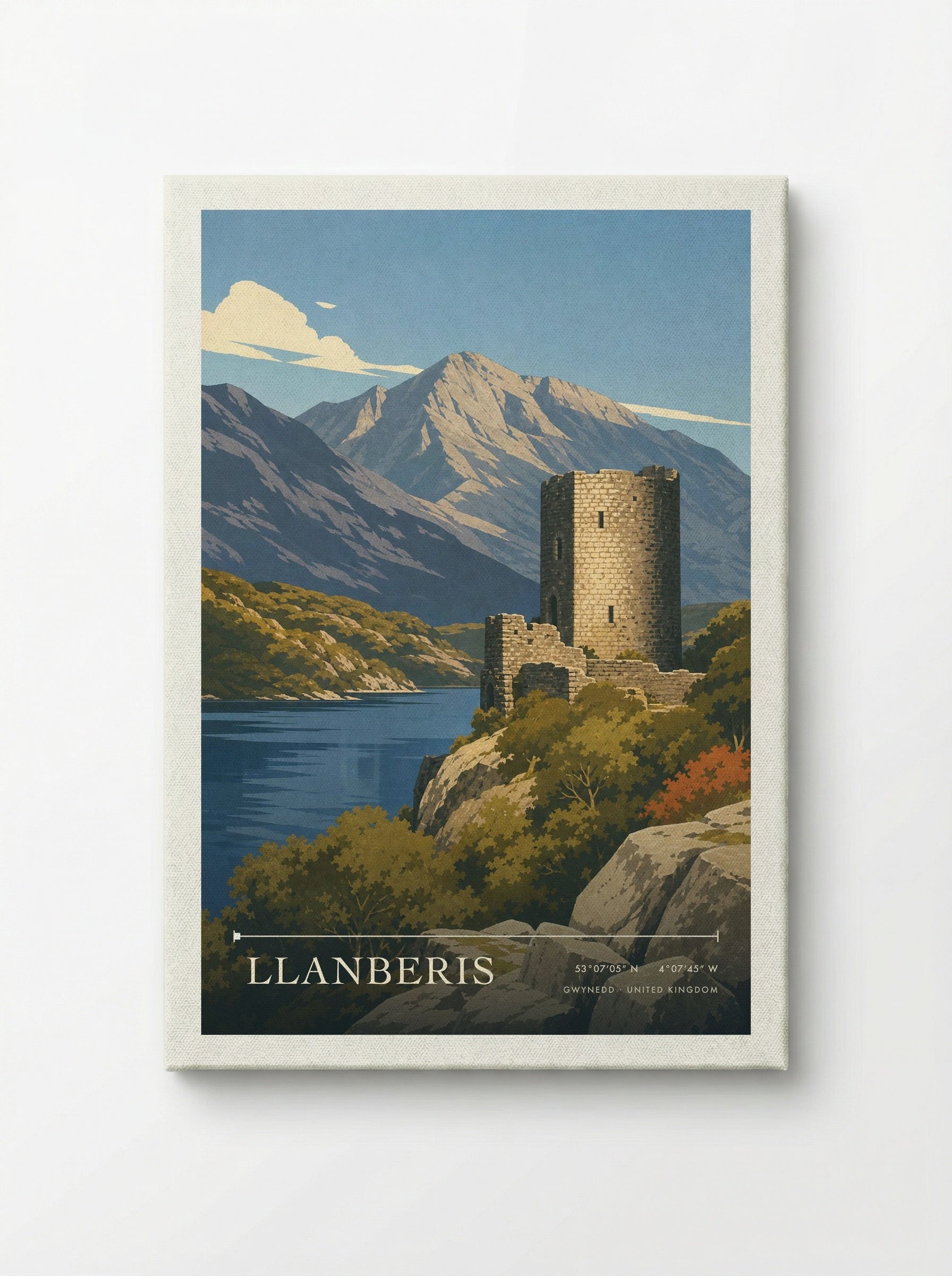 Llanberis Gwynedd United Kingdom Travel Poster - Canvas