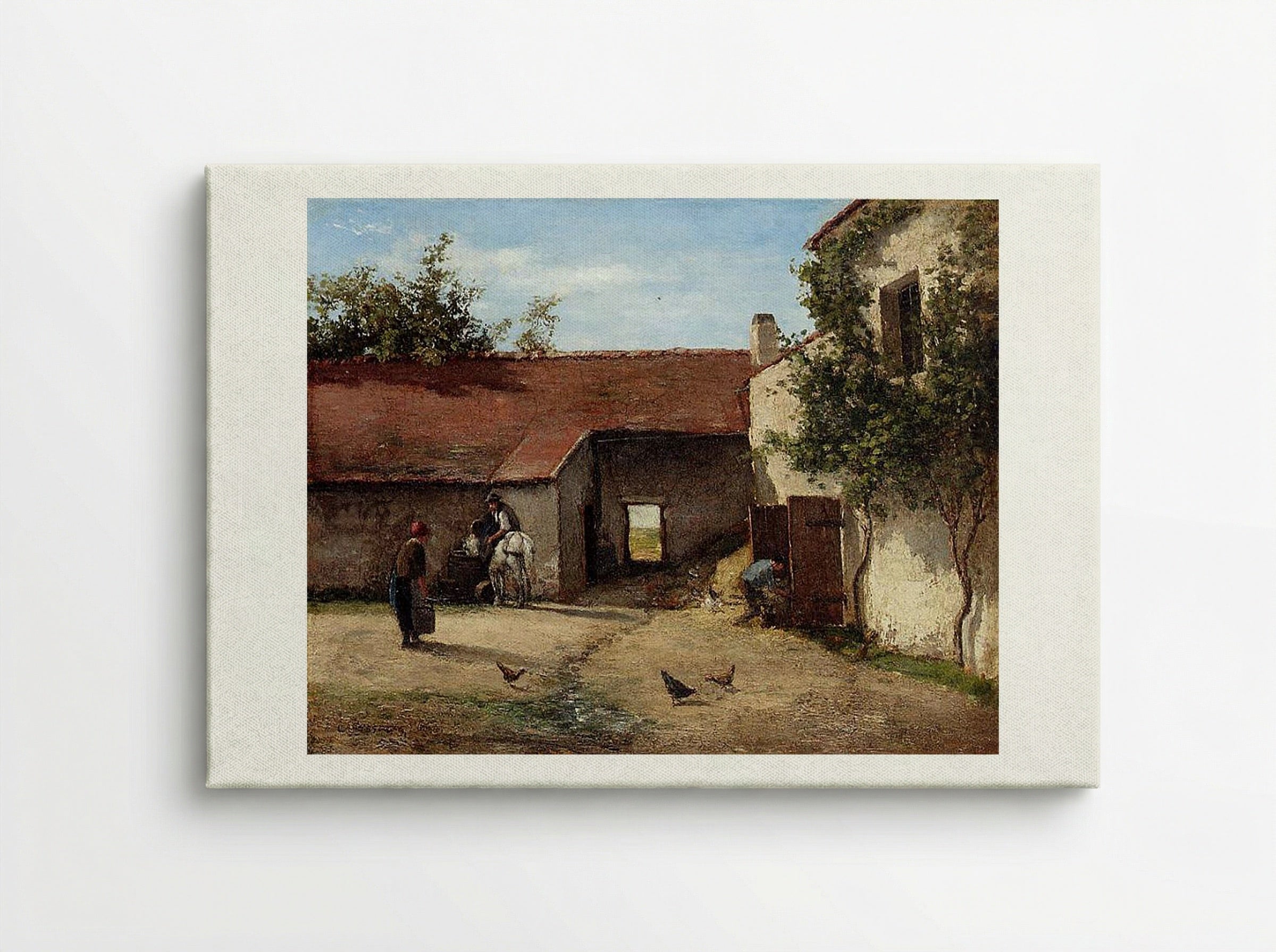 Farmyard - Constant Troyon - Canvas