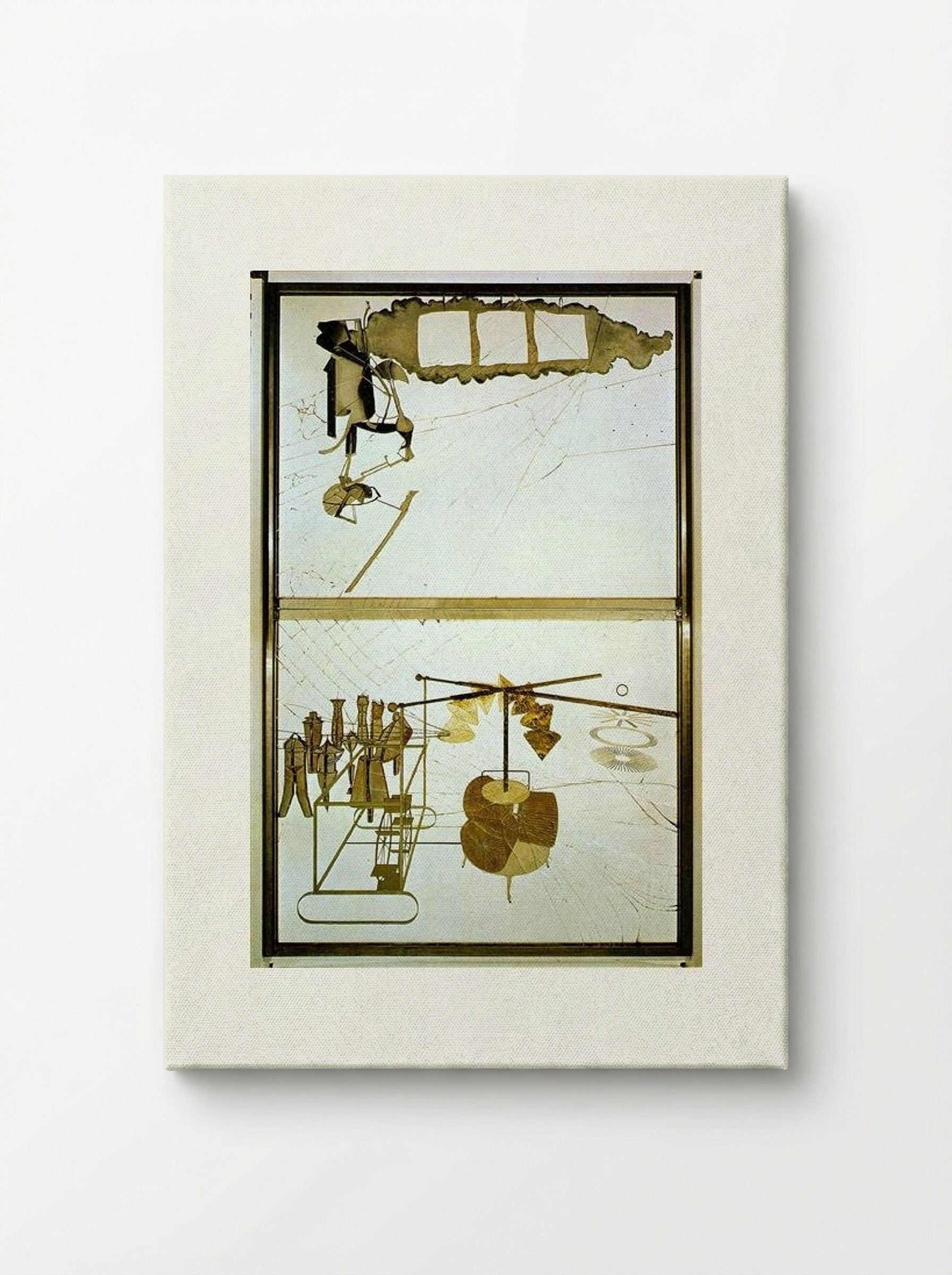 The Bride Stripped Bare by Her Bachelors, Even (The Large Glass) - Marcel Duchamp - Canvas