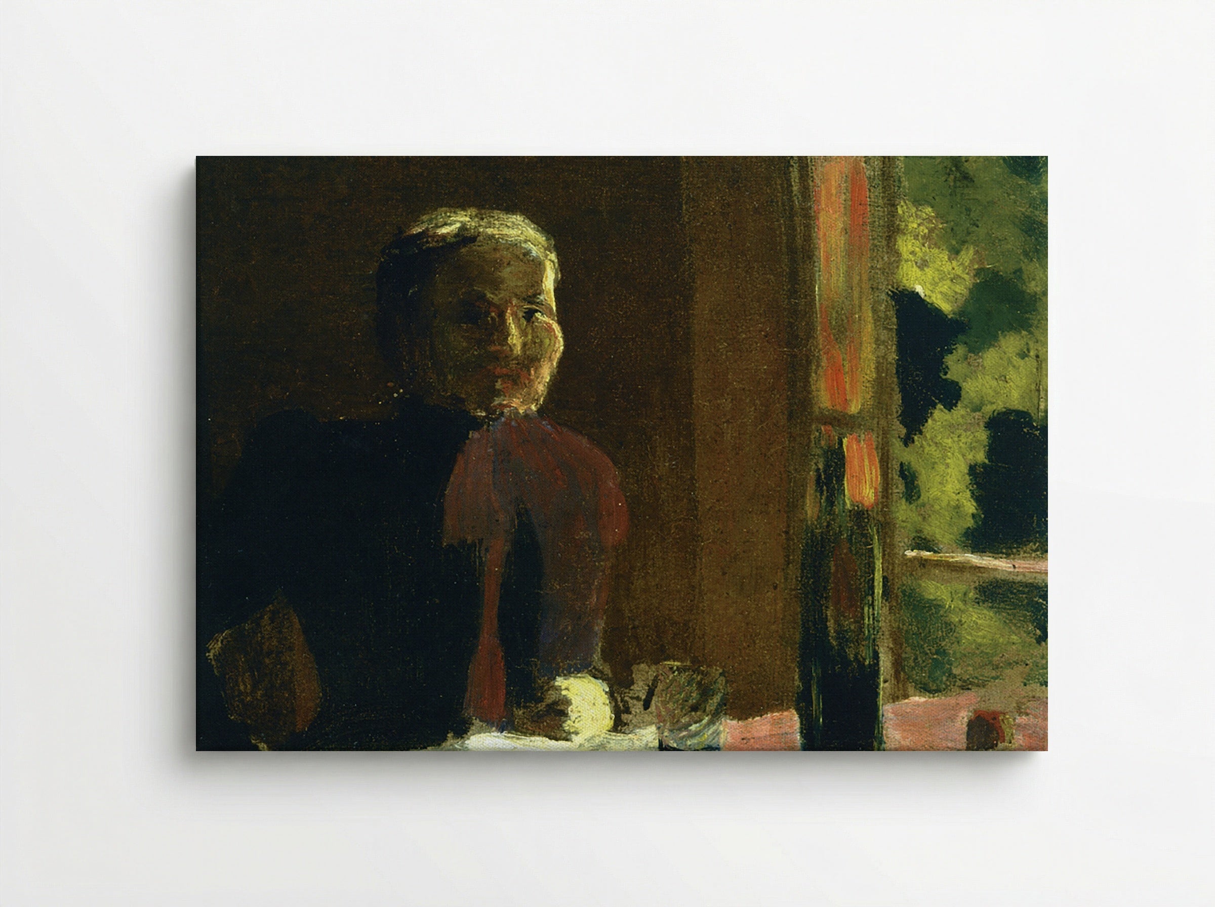 Madame Vuillard at Table - Édouard Vuillard - Canvas
