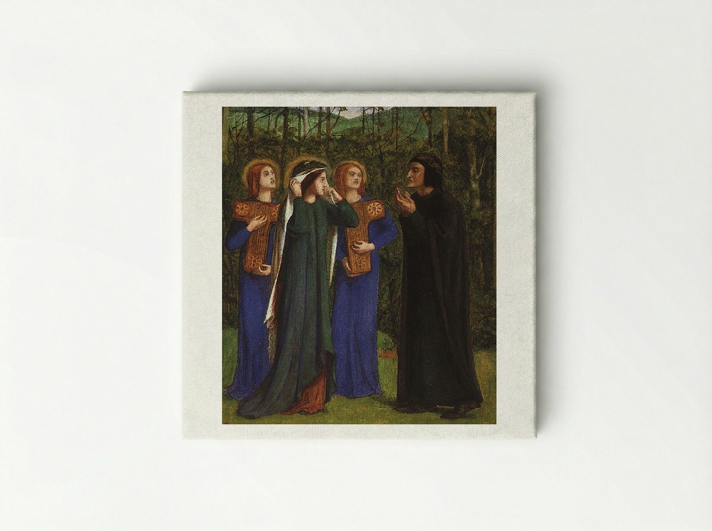 The Meeting of Dante and Beatrice in Paradise - William Blake - Canvas