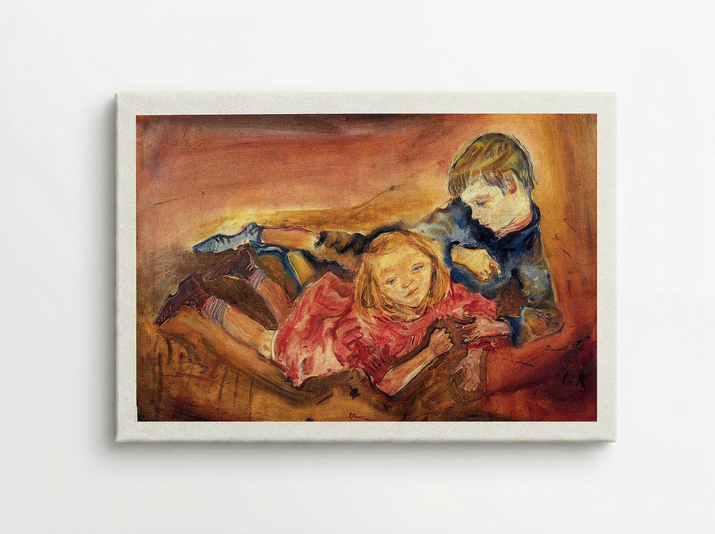 Children Playing - Paula Modersohn-Becker - Canvas