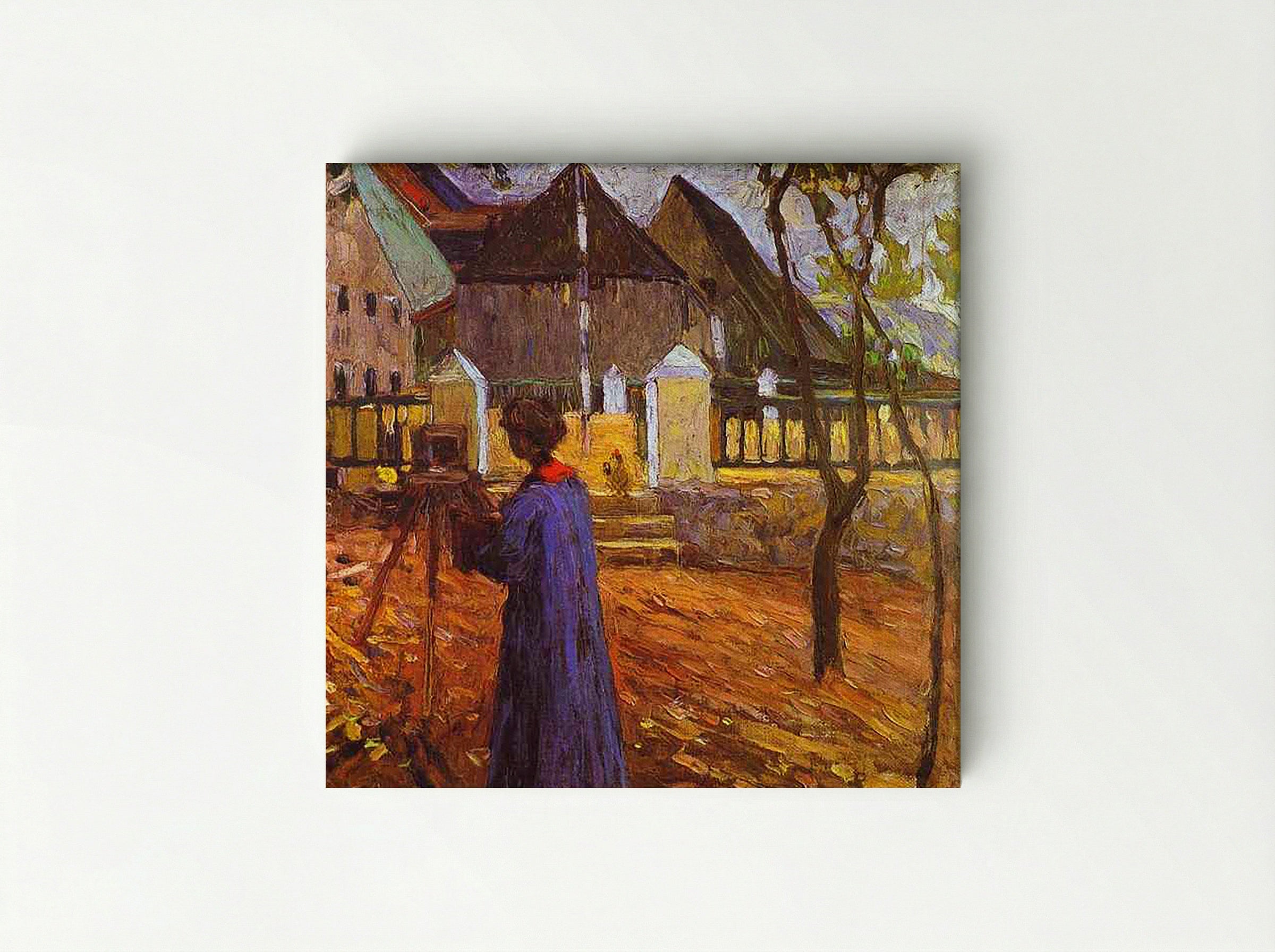 Woman with Camera in Murnau - Gabriele Münter - Canvas