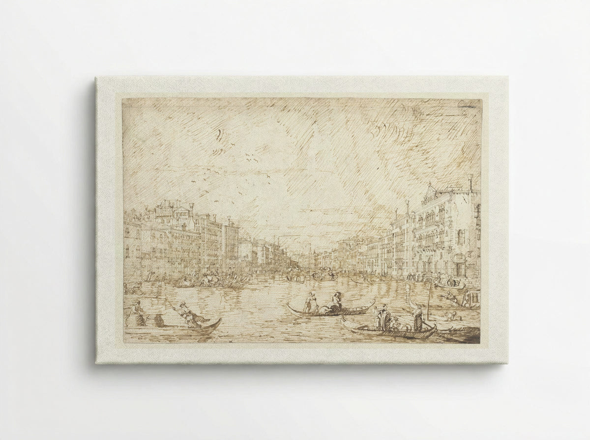 The Grand Canal, Venice - Canaletto - Canvas